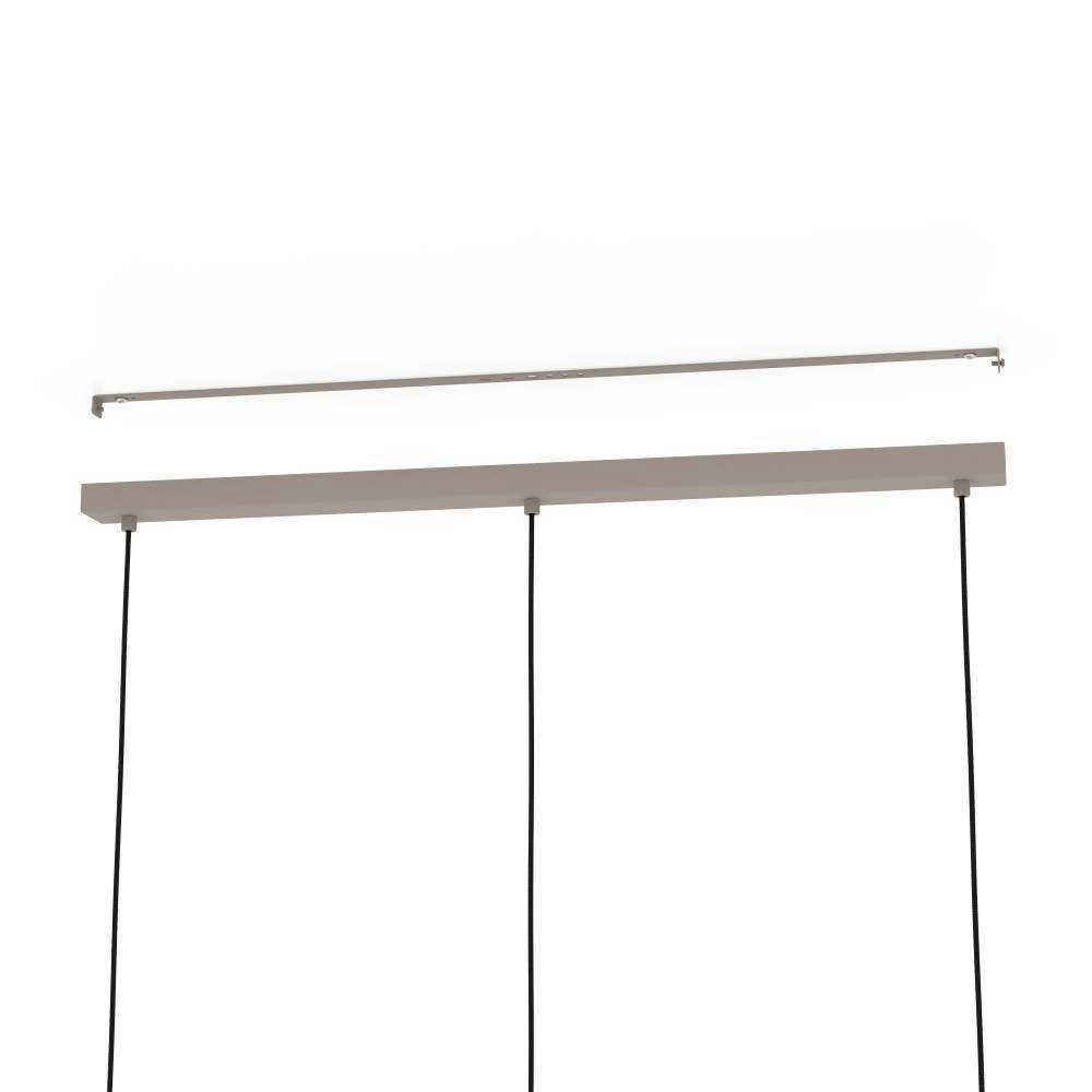 EGLO Hanglamp COMINIO Hanglamp, eetkamerlamp in zandkleur en taupe, E27, 88,5 cm (1 stuk)