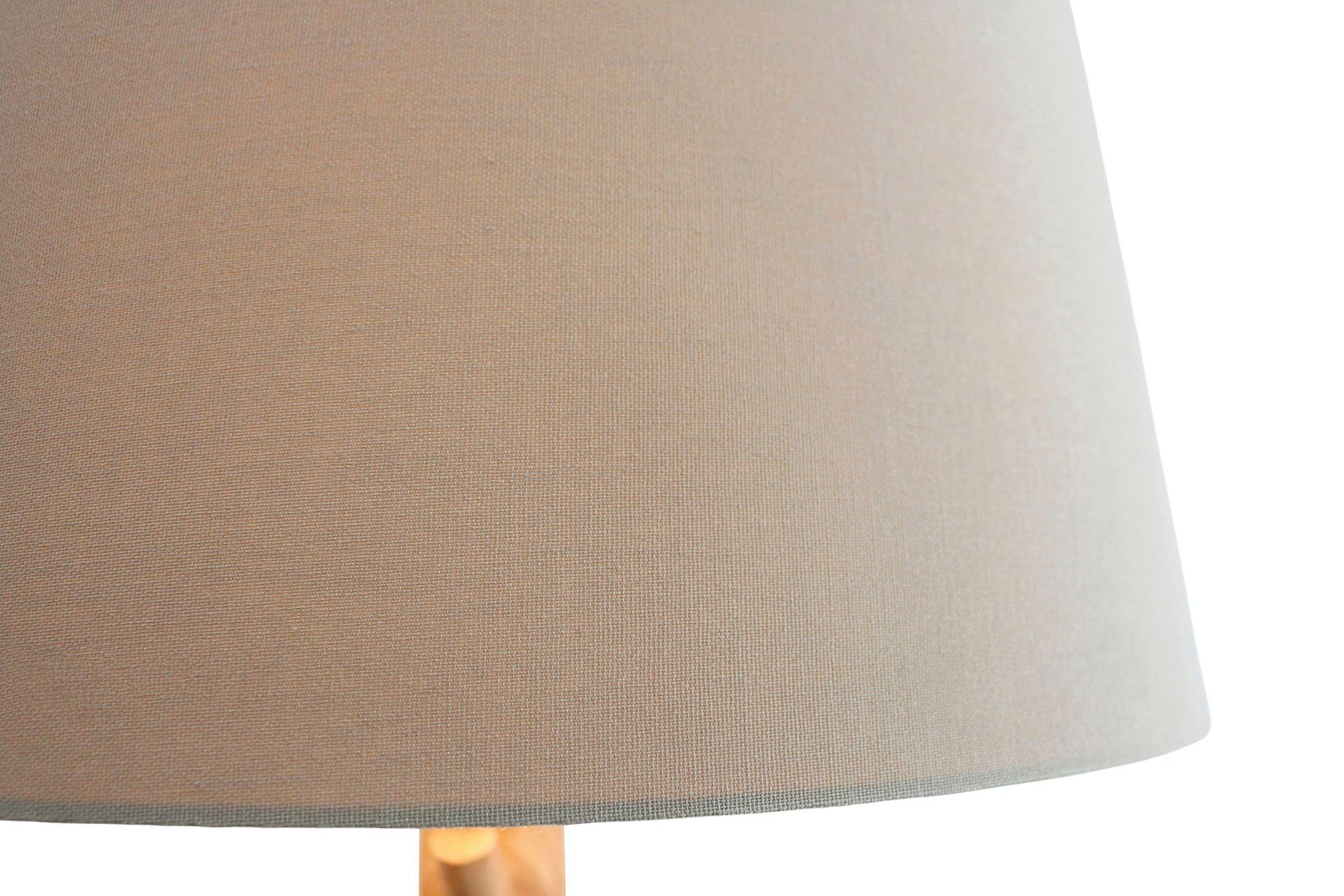 SalesFever Staande lamp Tahlia handgemaakt, met linnen kap (1 stuk)