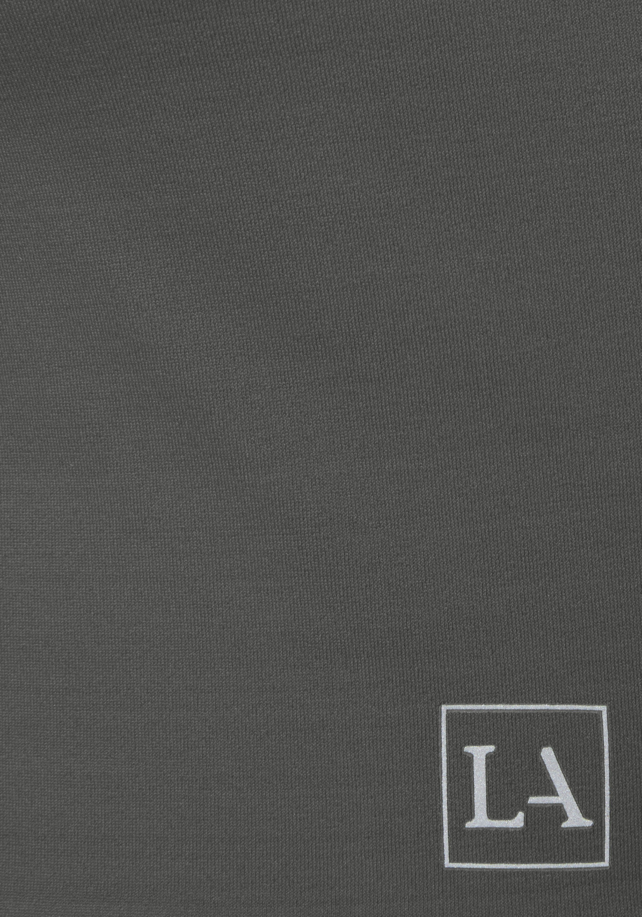 active by Lascana Crop-top met rimpeling en mesh-inzetten