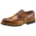melvin  hamilton schoenen met perforatie matthew 33 duurzaam met hand-finish bruin