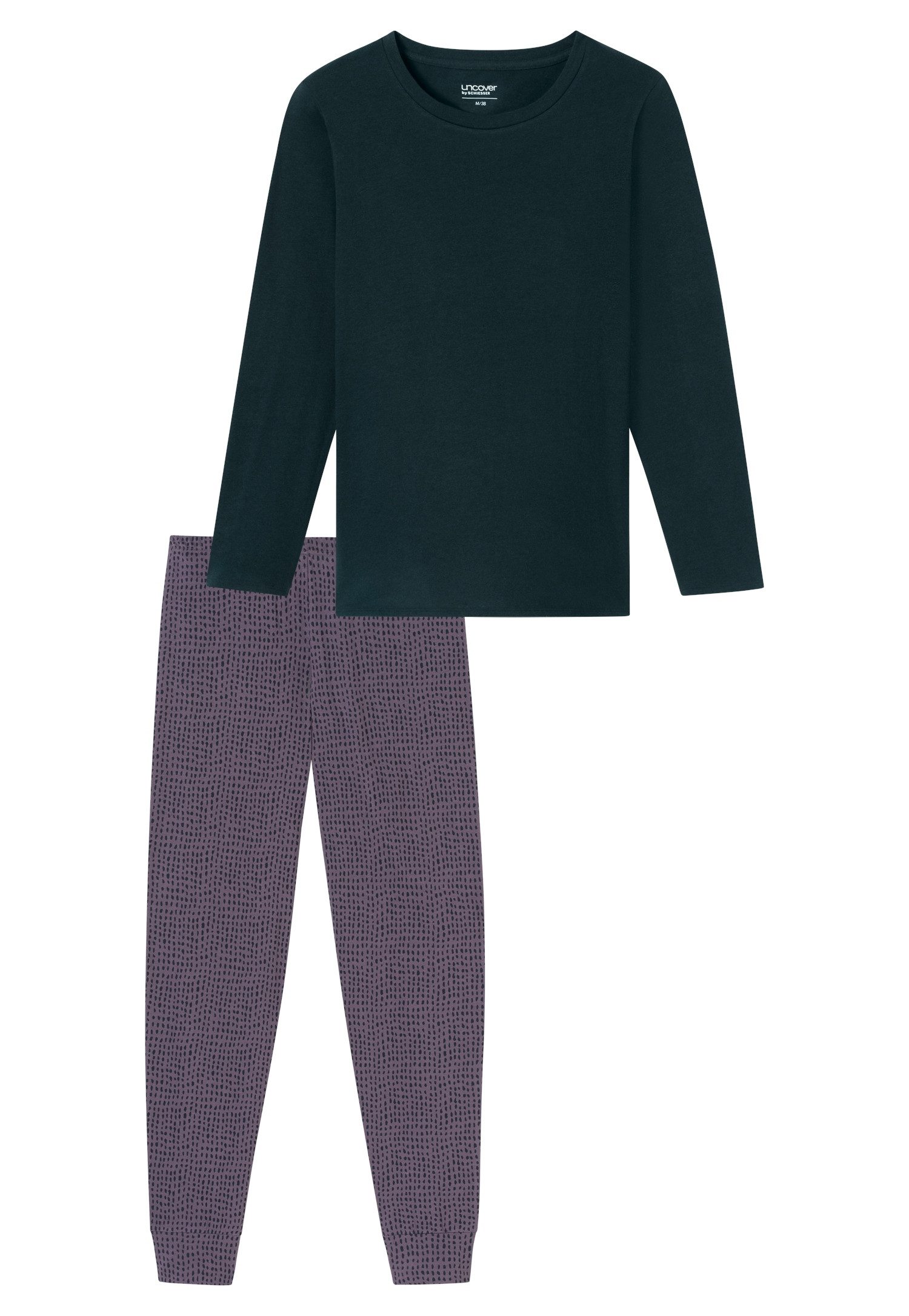 uncover by SCHIESSER Pyjama UNCOVER Nightwear Katoen, single jersey kwaliteit, lange mouwen, comfortabel, ademend (2-delig)