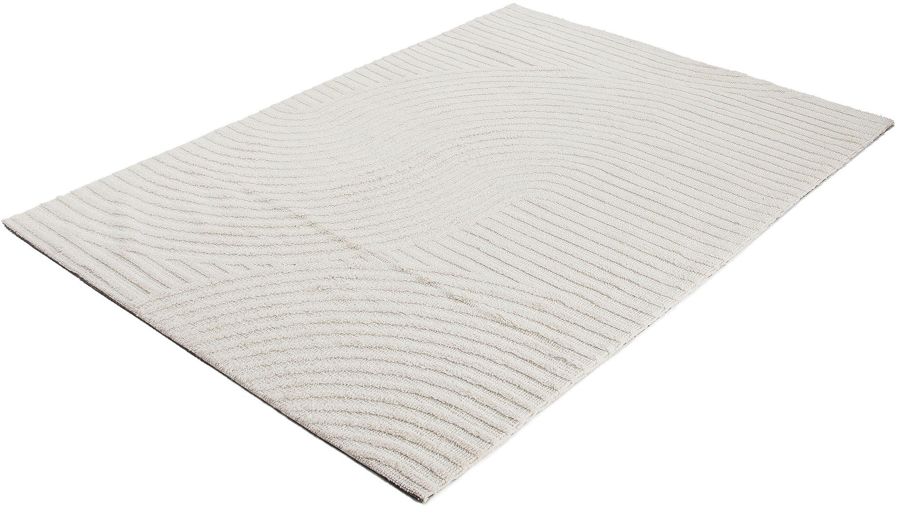 carpetfine Vloerkleed Holly Zen 3 Hoog-laag effect, geometrisch, tijdloos ontwerp, decoratief hoogtepunt