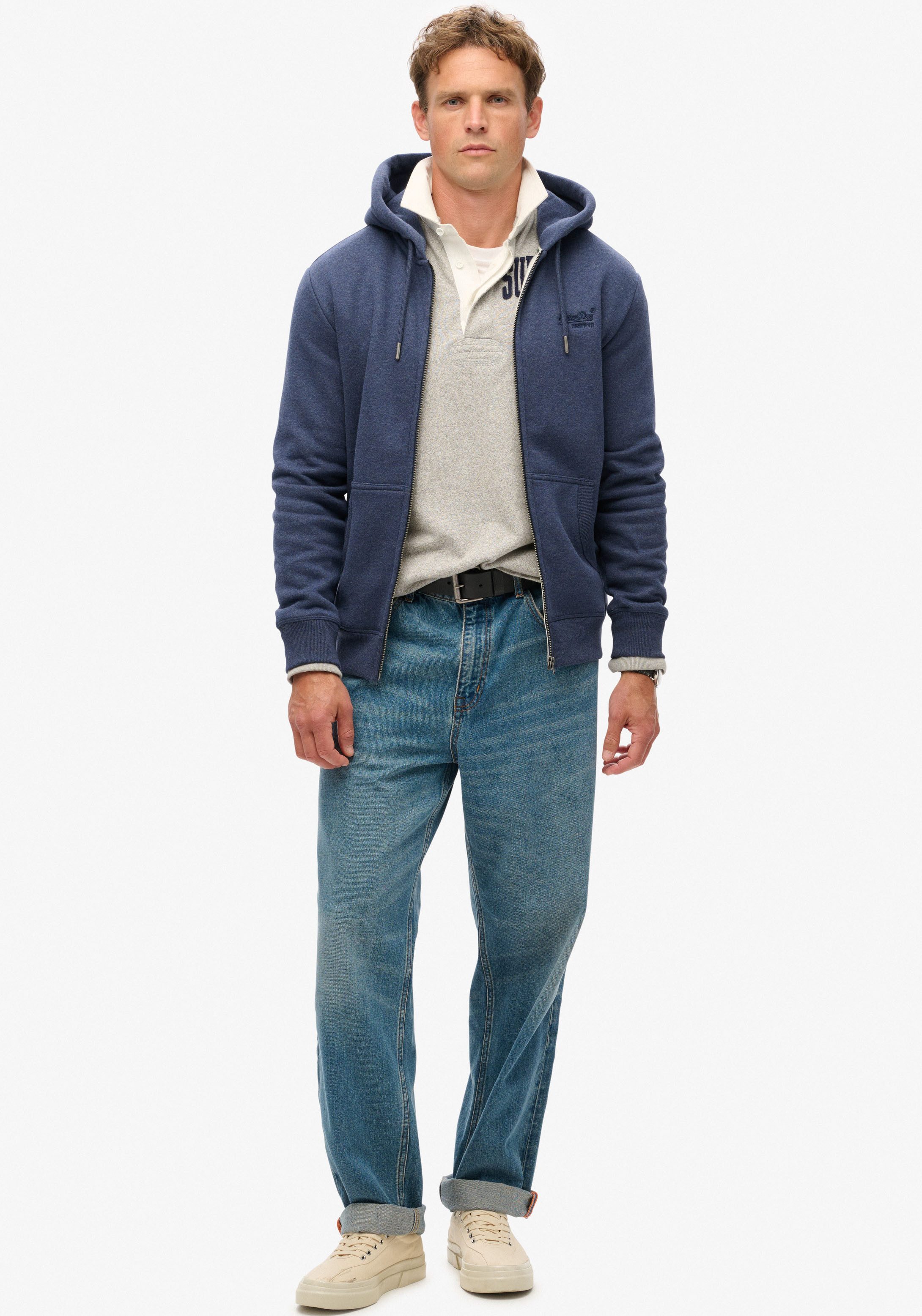 Superdry Capuchonsweatvest ESSENTIAL LOGO ZIP HOODIE