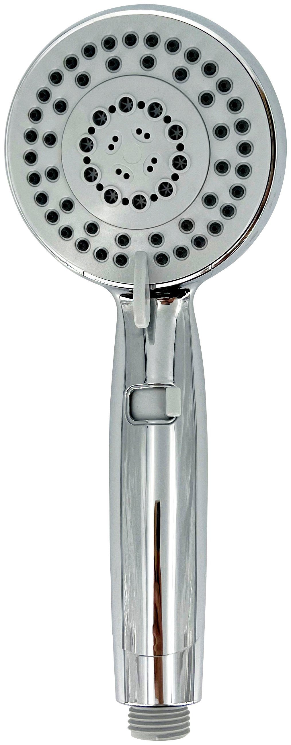 ADOB Handsproeier Vento N Stop 5-stralen met waterstopfunctie, ø 10 cm, klassiek design (1-delig) douchekoppen zilver