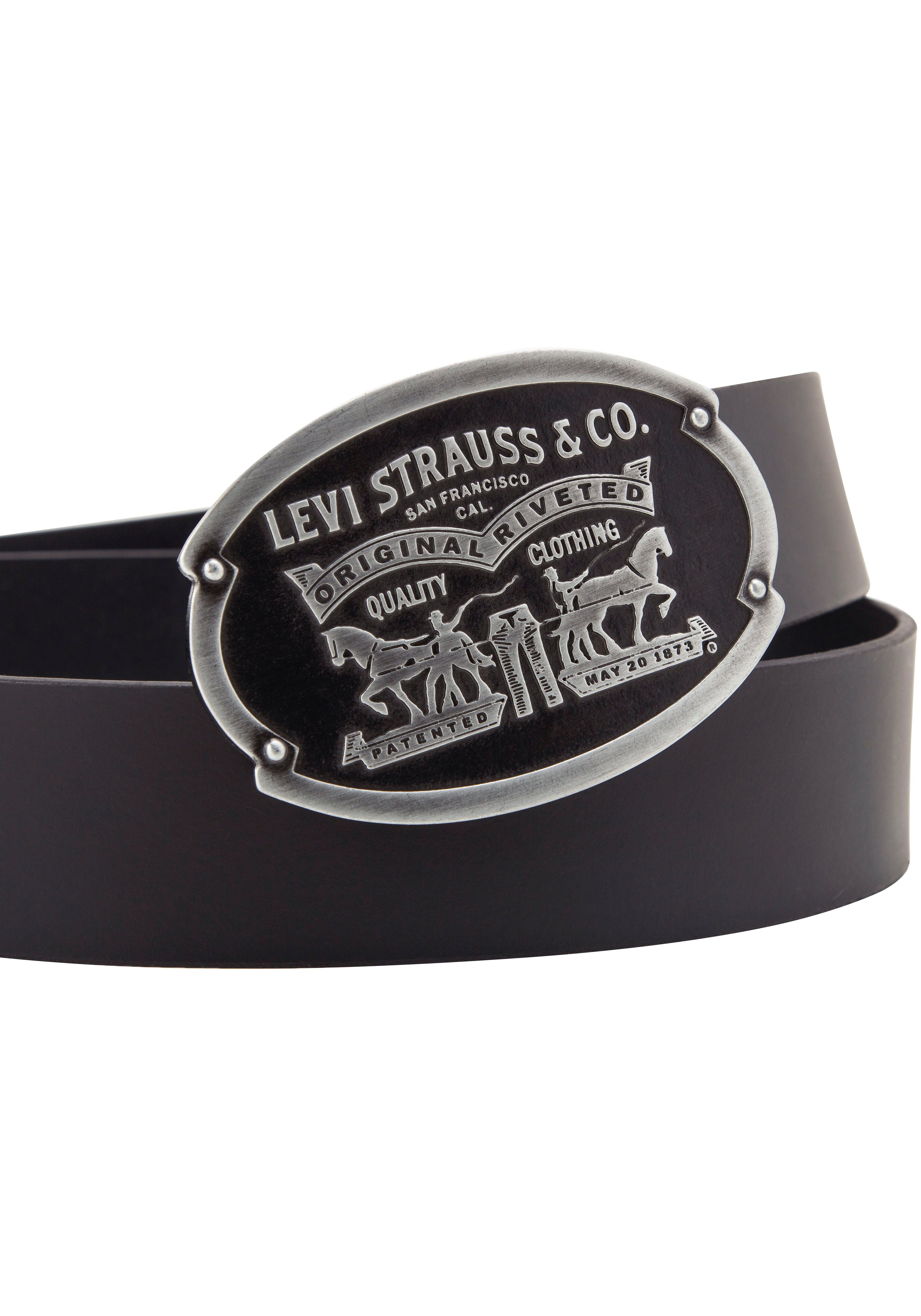 Levi's® Leren riem Billy Plaque Belt