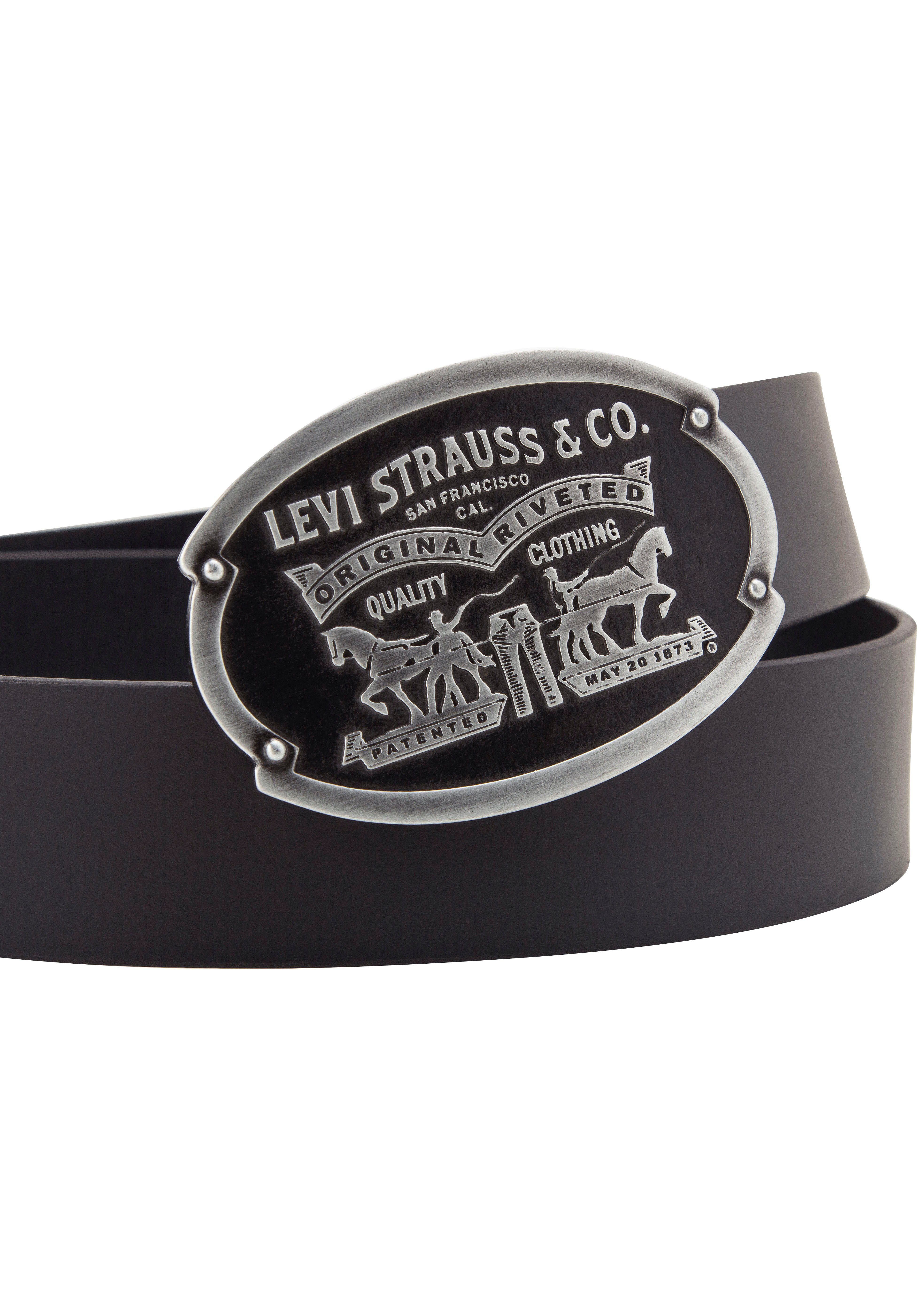 Levi's Leren riem Billy Plaque Belt