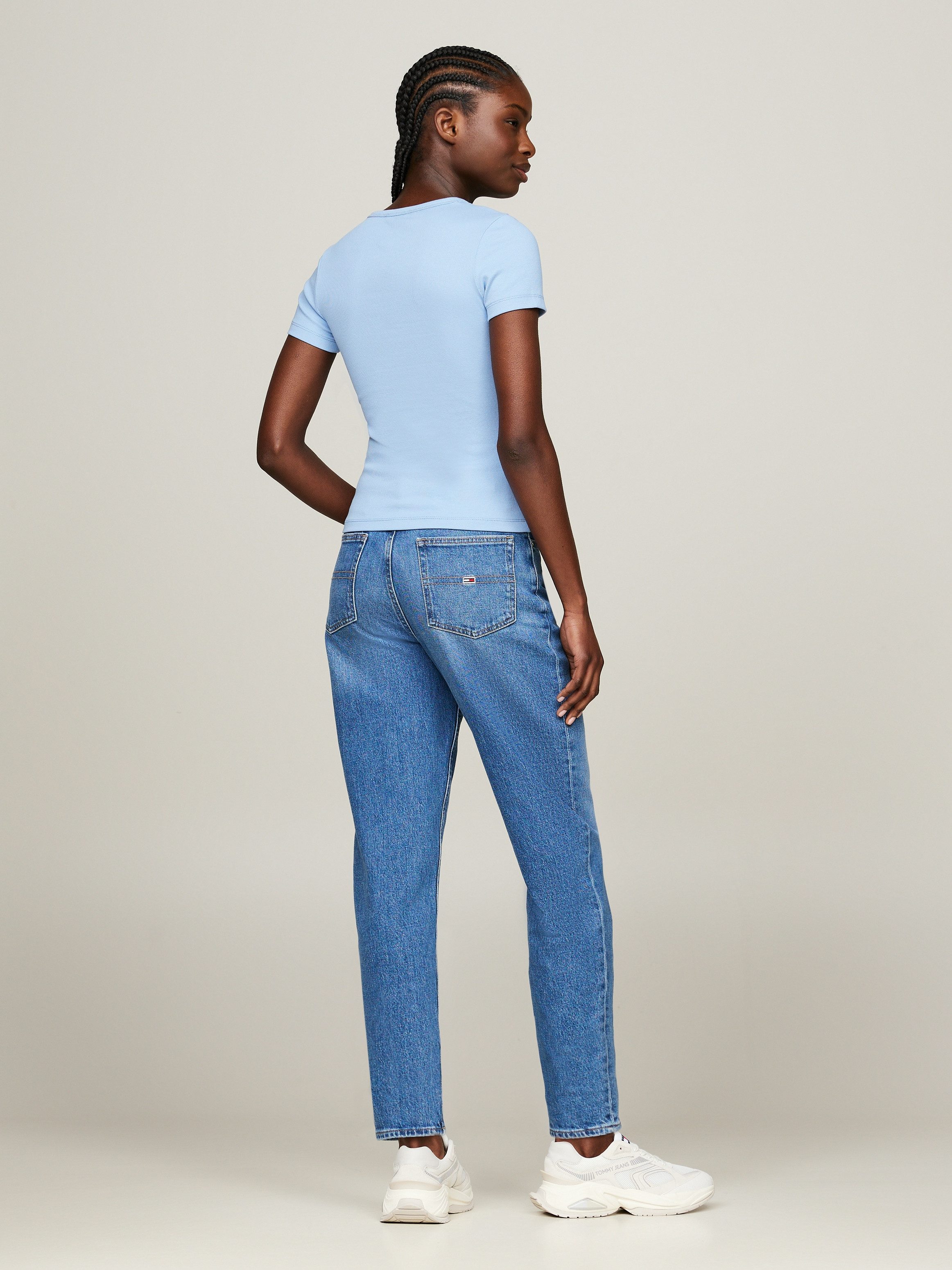TOMMY JEANS T-shirt TJW SLIM BADGE RIB TEE