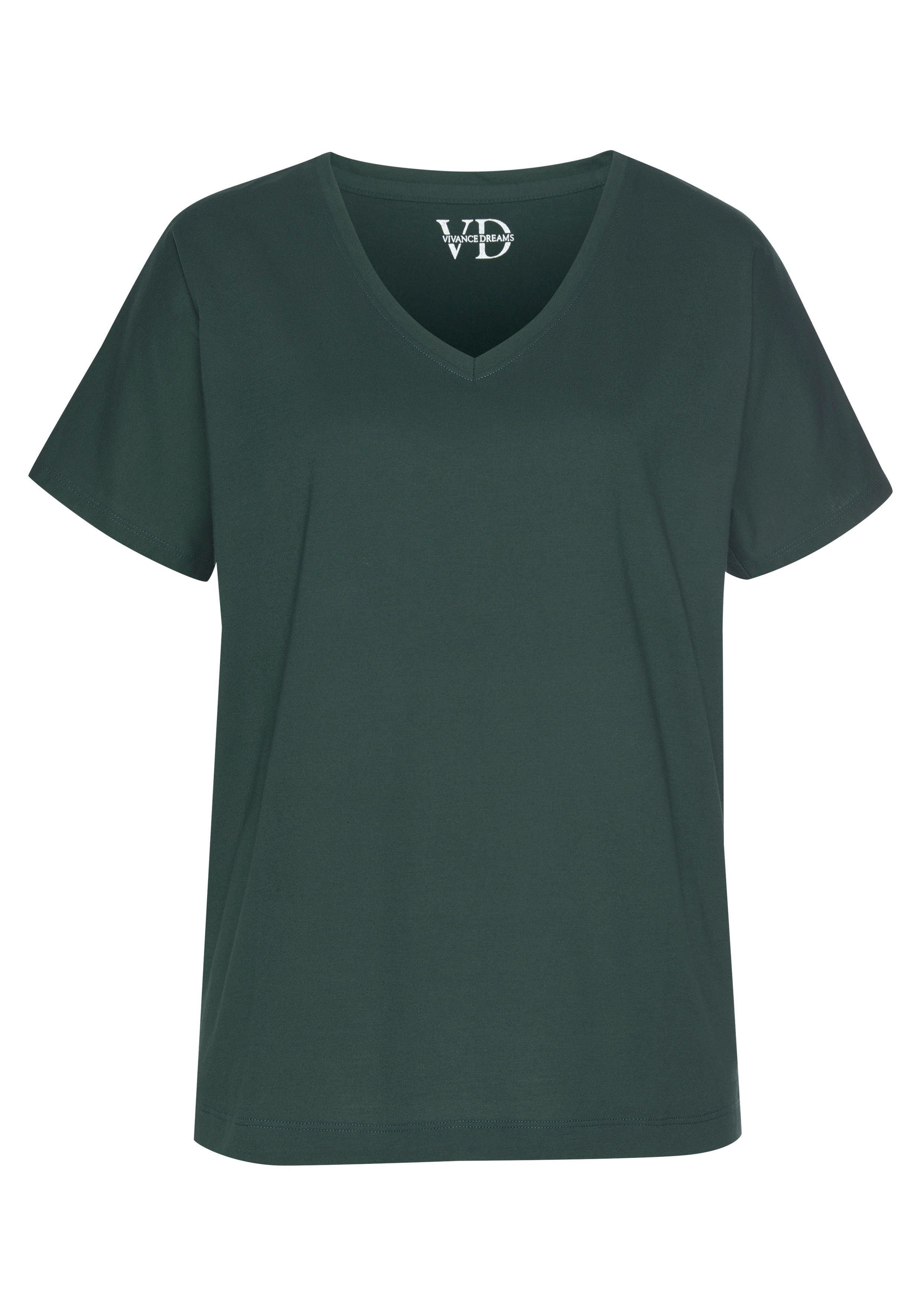 Vivance Dreams Shortama Elastische tailleband in smok-look (2-delig, 1 stuk)