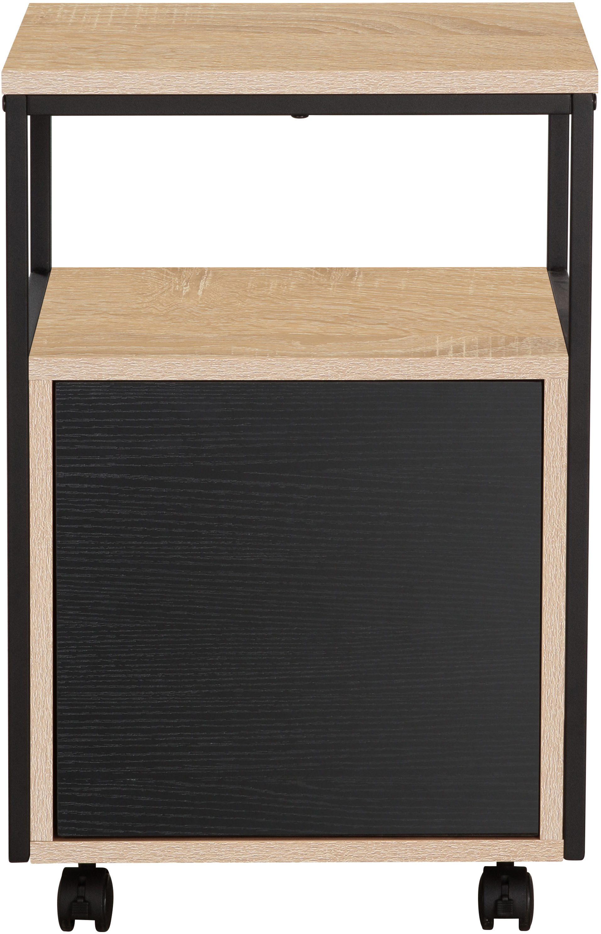 INOSIGN Kastje op wieltjes Korpo Metalen frame, push-to-open, vergrendelbare wielen, breedte 40 cm