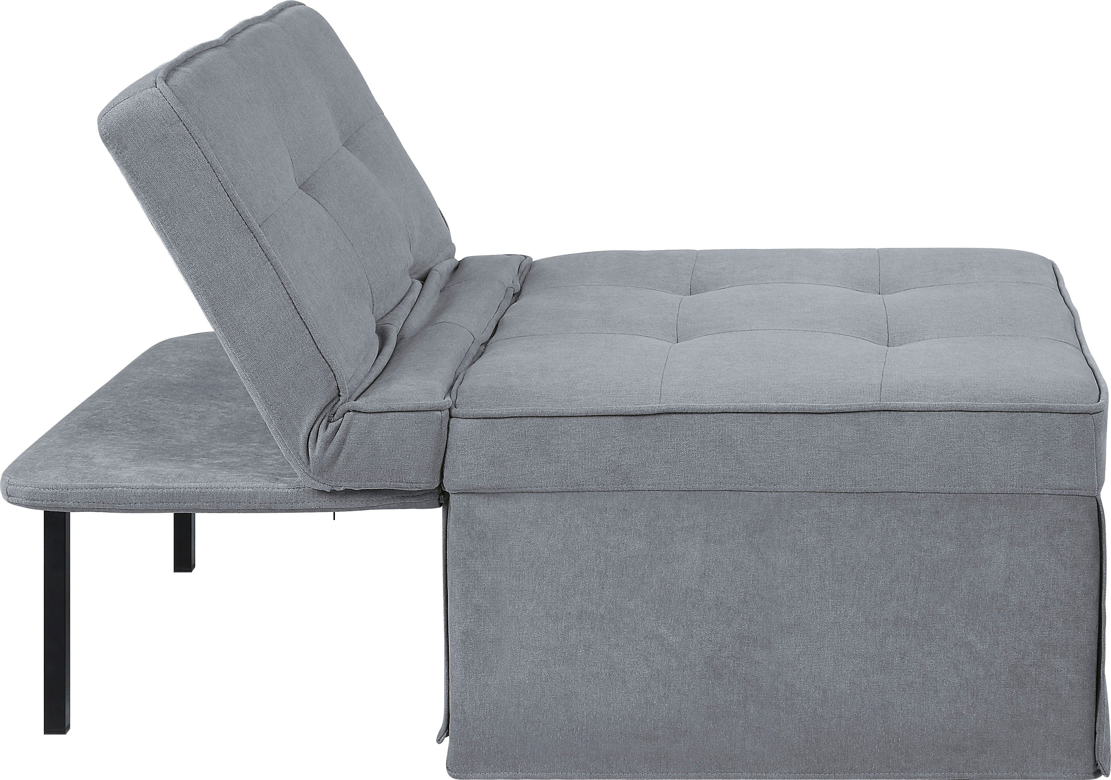 ATLANTIC home collection Slaapbank Finn te veranderen in een loungestoel, relaxfauteuil en logeerbed, incl. kussen