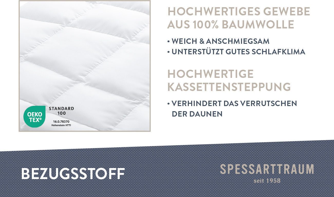 SPESSARTTRAUM Donzen dekbed First class 5 verwarmingsklassen & 6 maten, bestseller Normaal