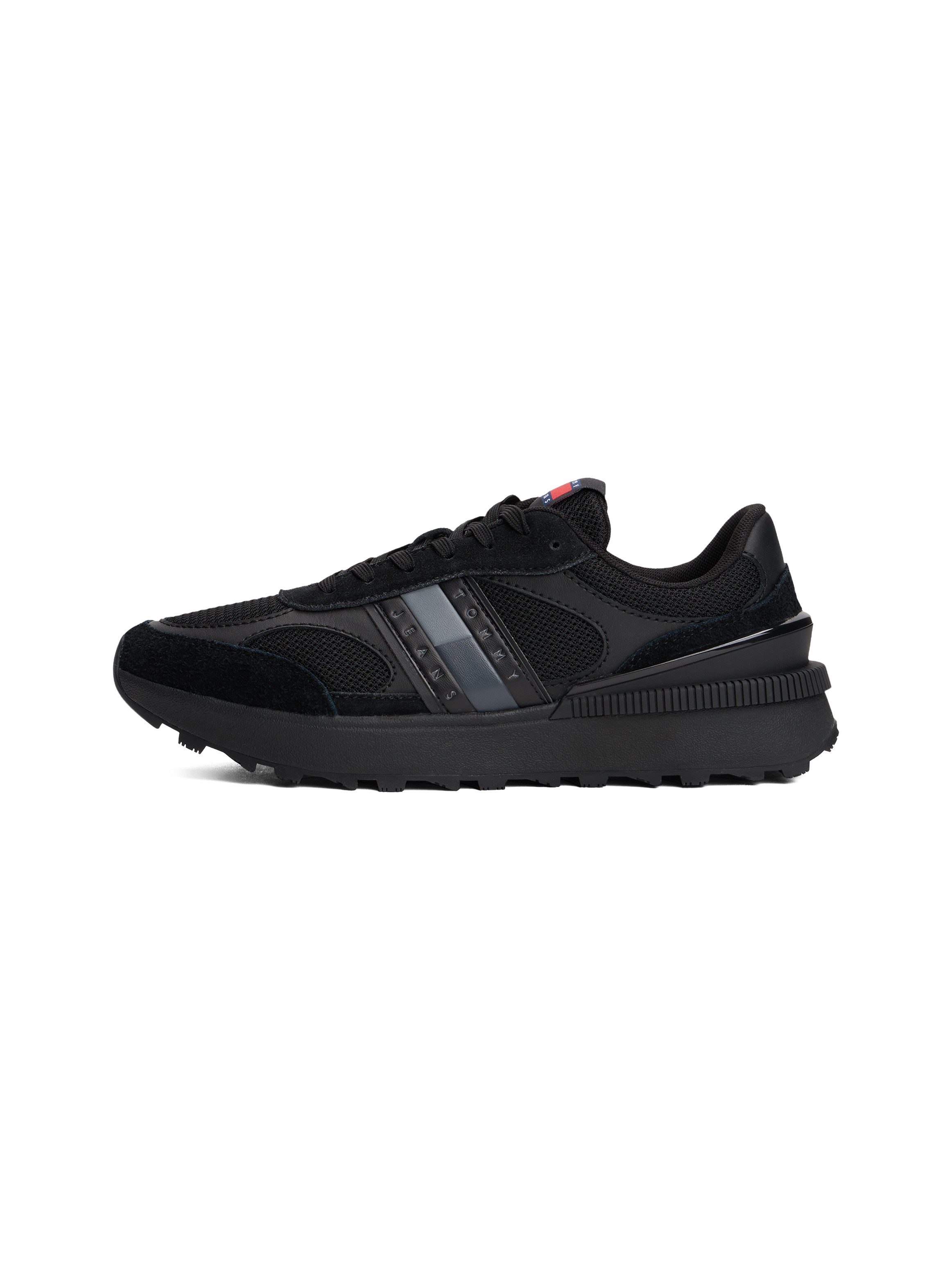 TOMMY JEANS Sneakers TJM TECHNICAL RUNNER ESS , vrijetijdsschoen, halfschoen, veterschoen met gepolsterde schacht
