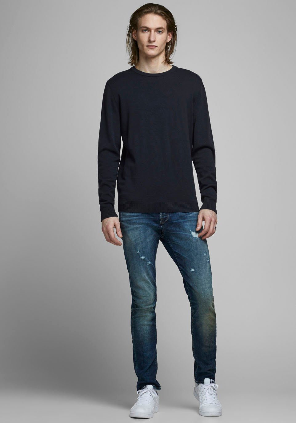 Jack & Jones Trui met ronde hals BASIC KNIT CREW NECK