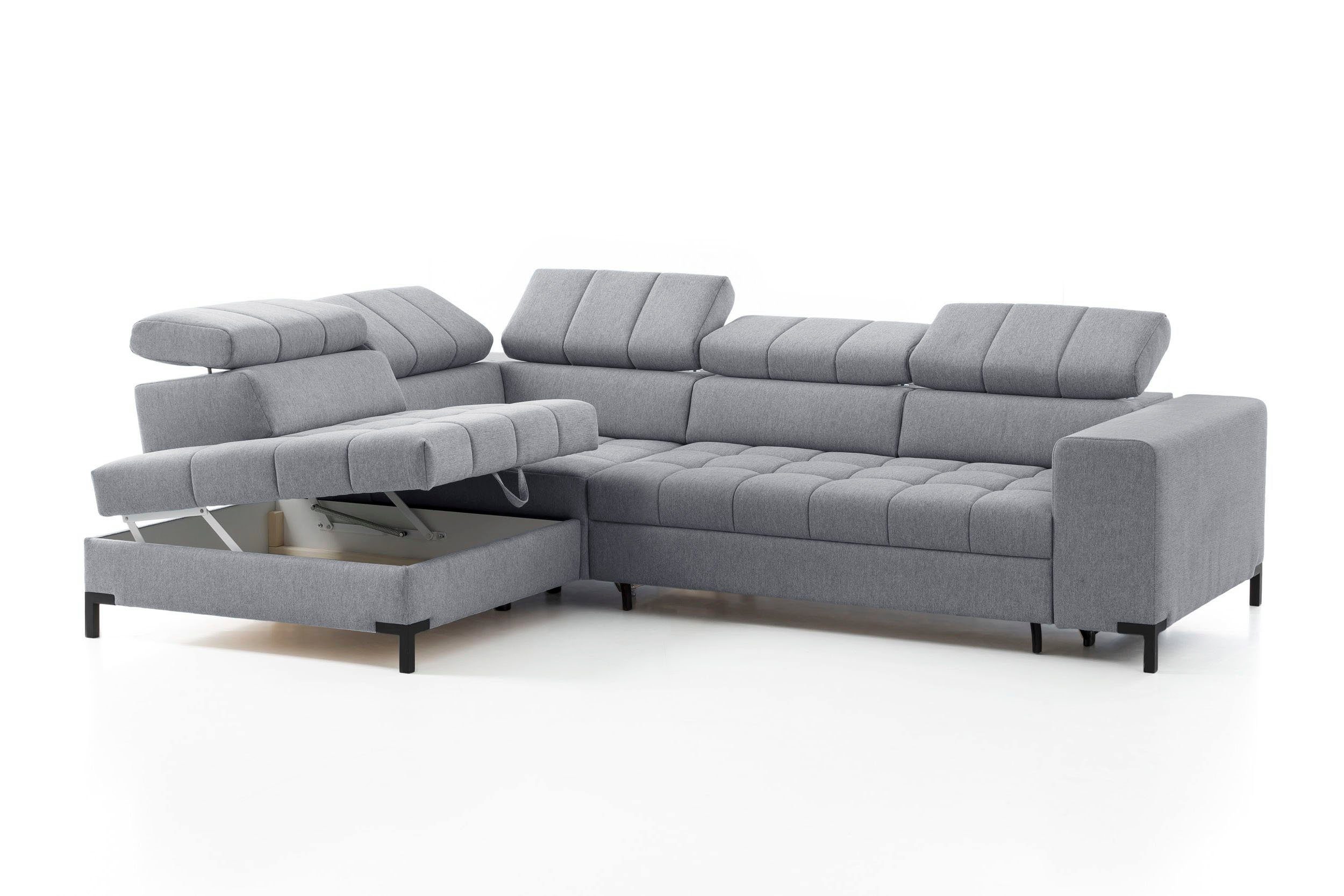 exxpo - sofa fashion Hoekbank Bocco, hoogwaardige afwerking, geweldig zitcomfort, comfortabel, L-vorm