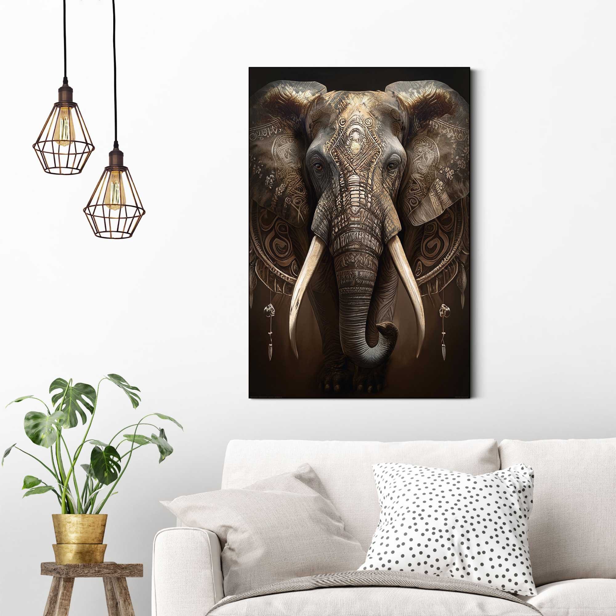 Reinders! Artprint Decorated Elephant