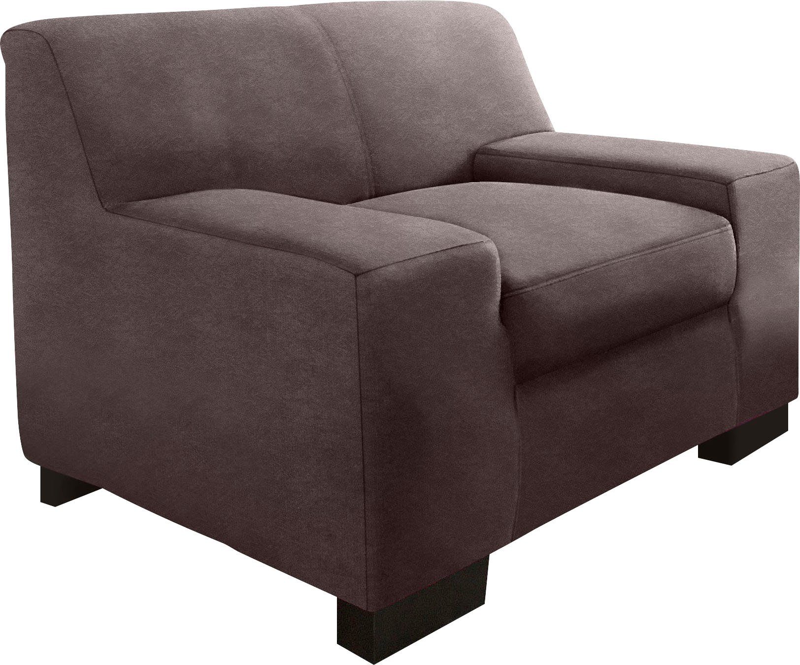 DOMO collection Fauteuil Norma Top, elegant en modern, platte armleuningen, comfortabel (set)