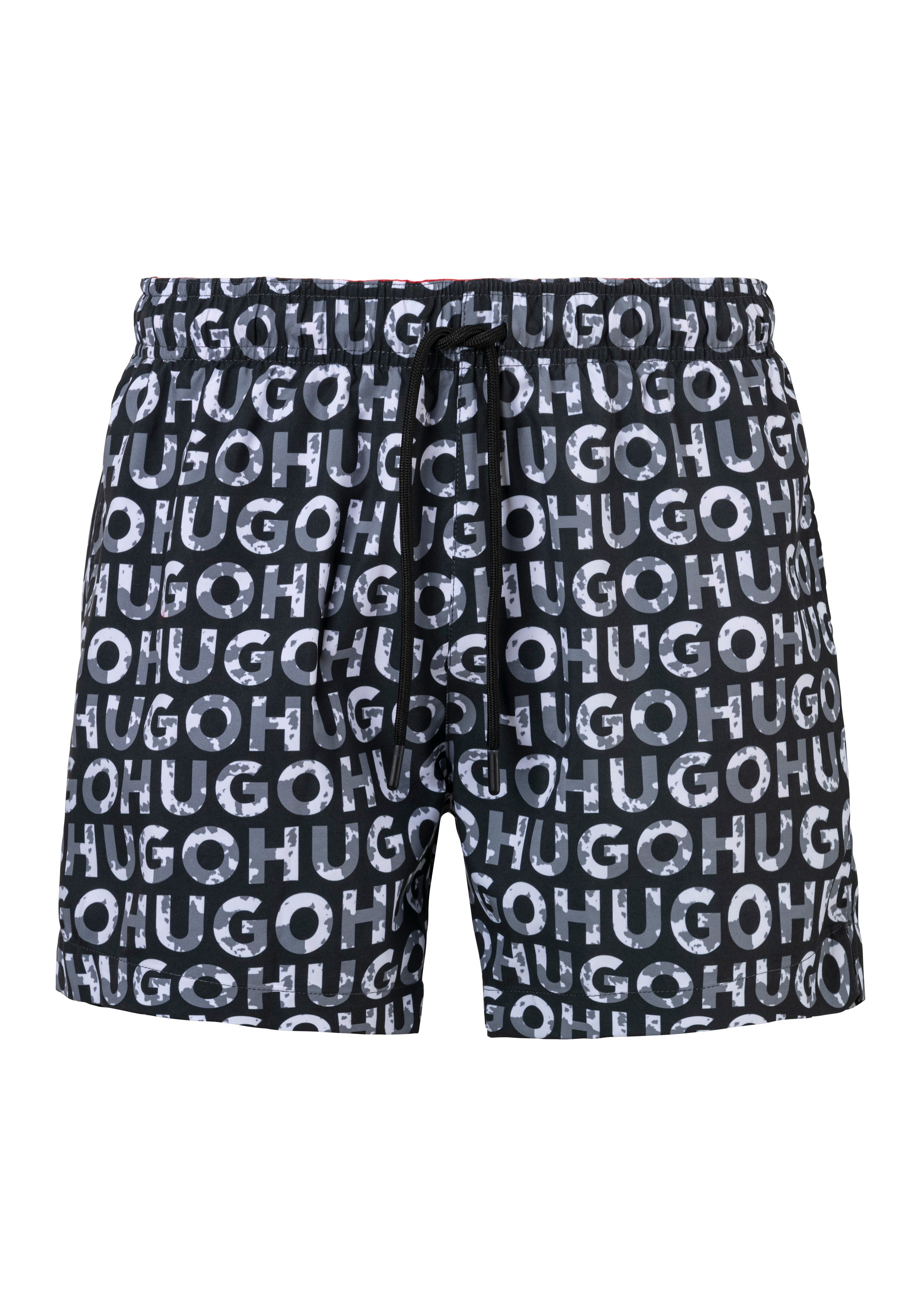 HUGO underwear Zwemshort Tortuga met print