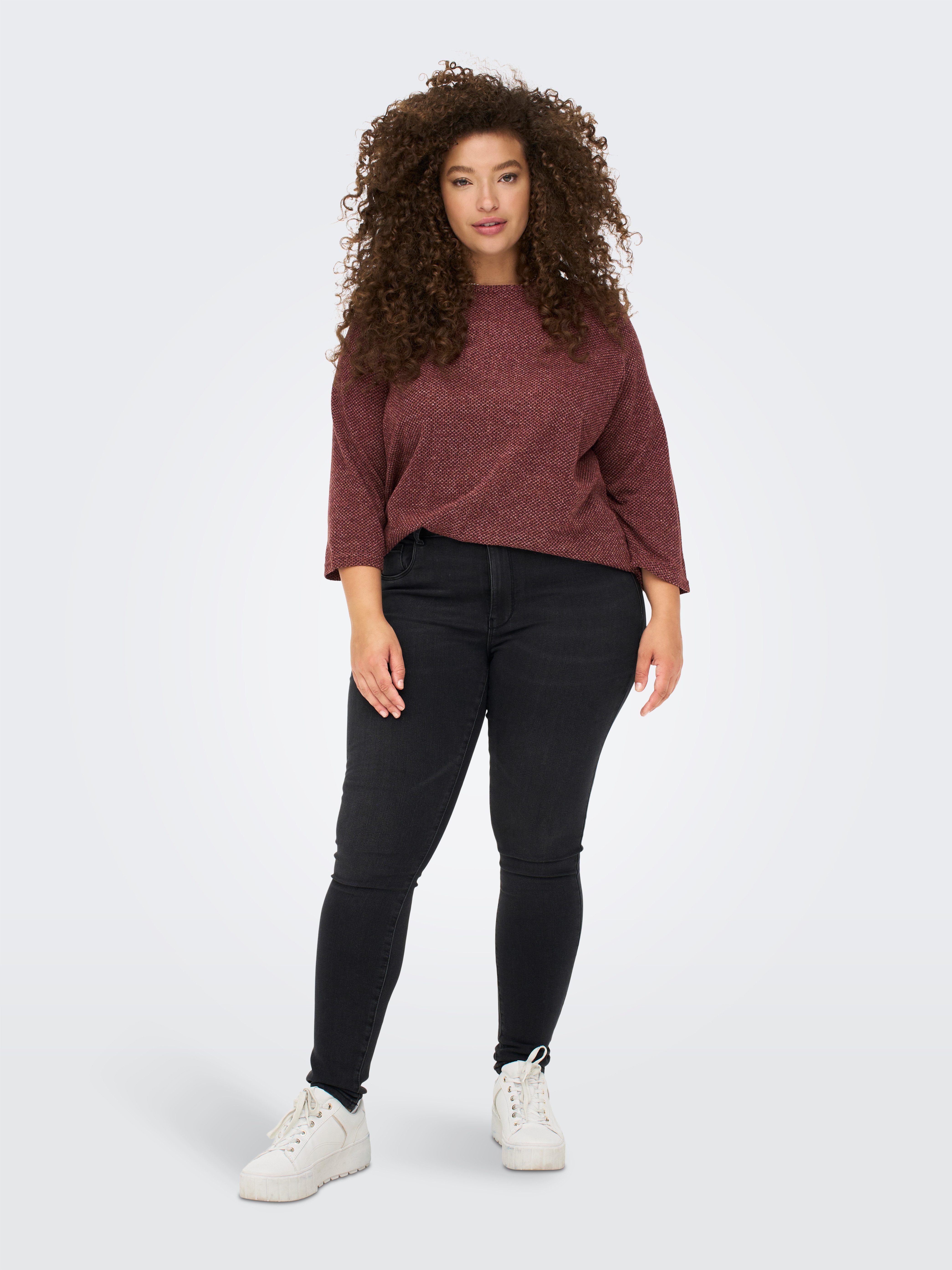 ONLY CARMAKOMA Shirt met 3/4 mouwen CARMARTHA 3/4 TOP