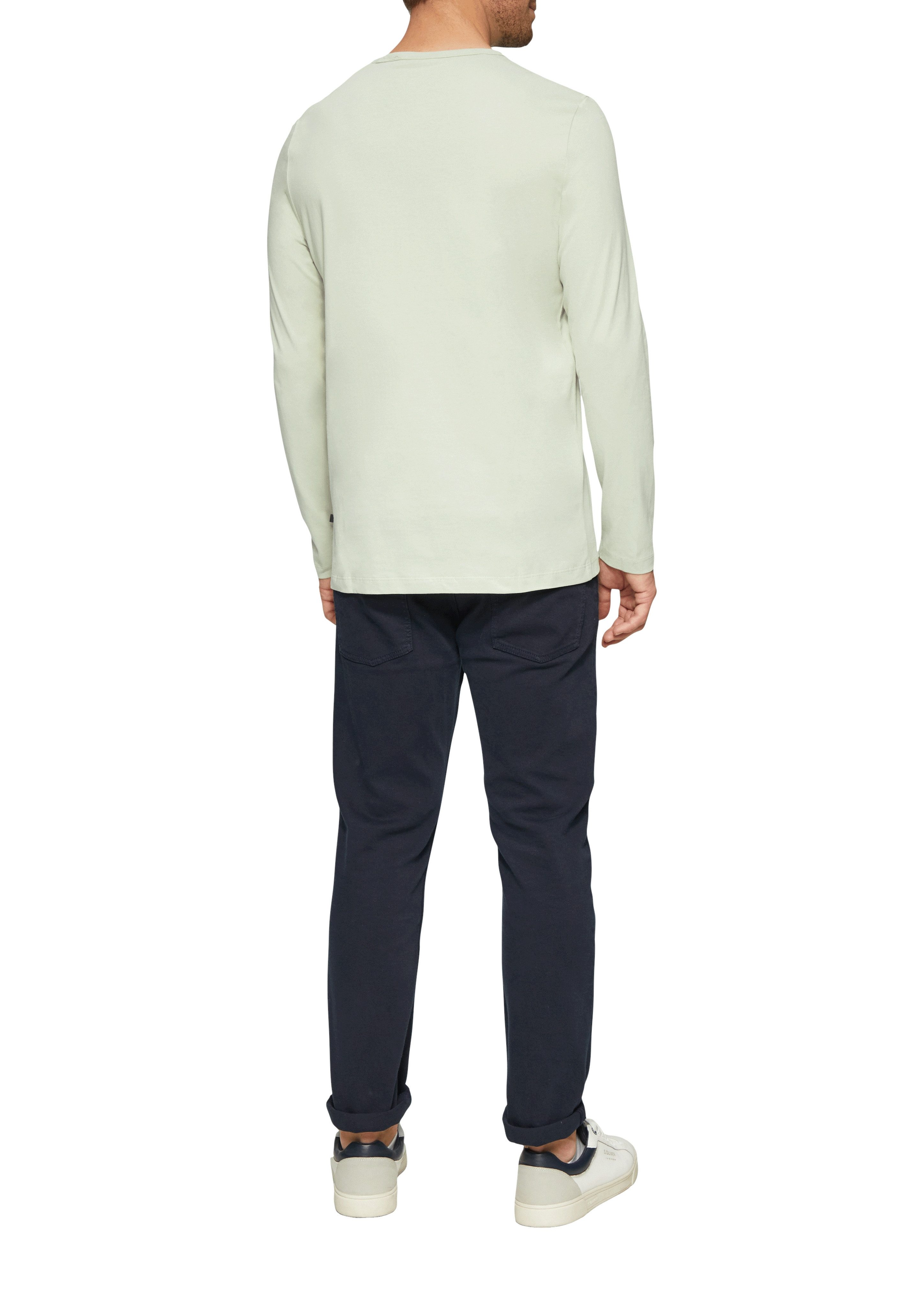 s.Oliver Shirt met lange mouwen met een ronde hals