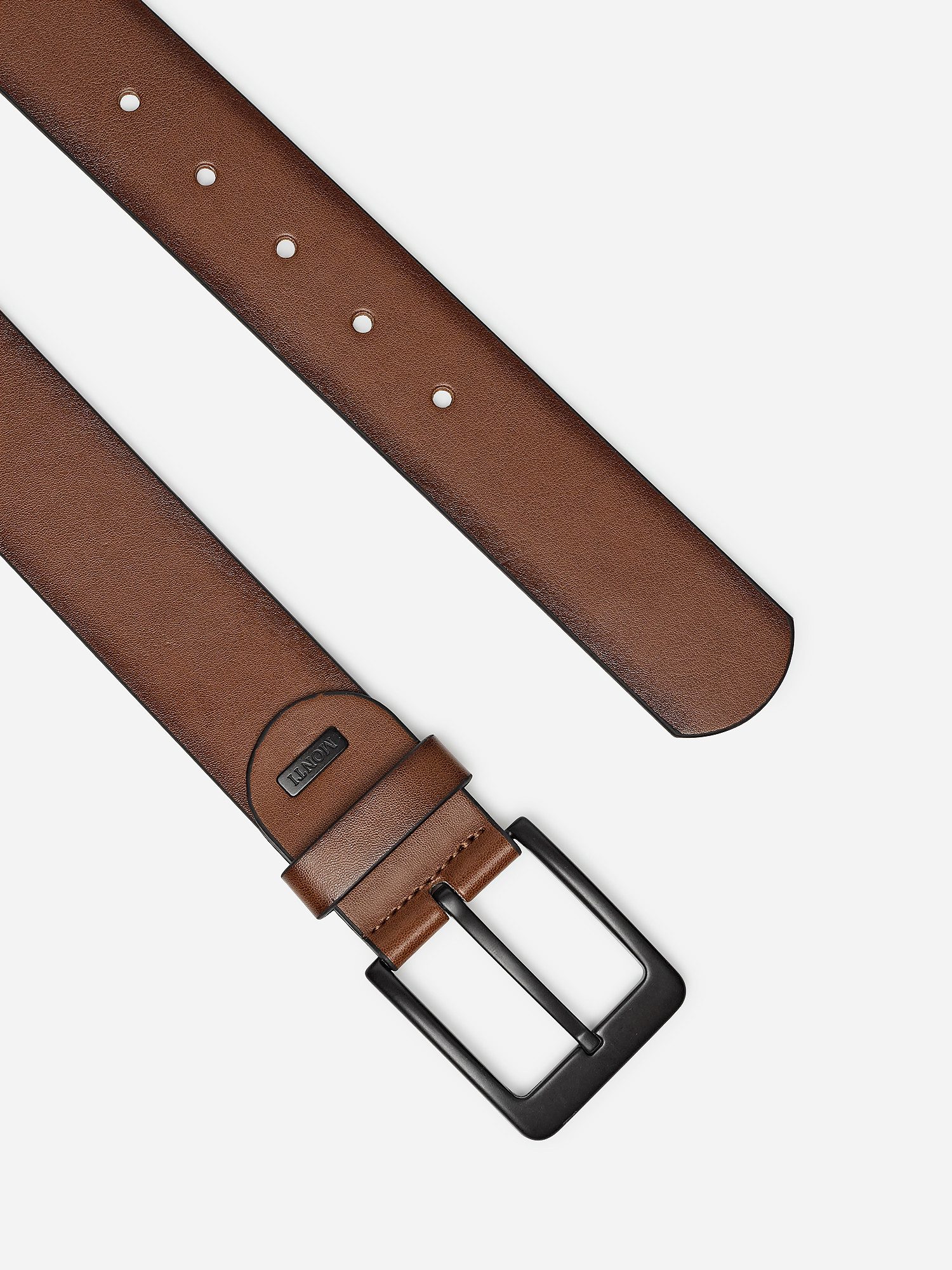 MONTI Leren riem Atlanta met donkere gesp