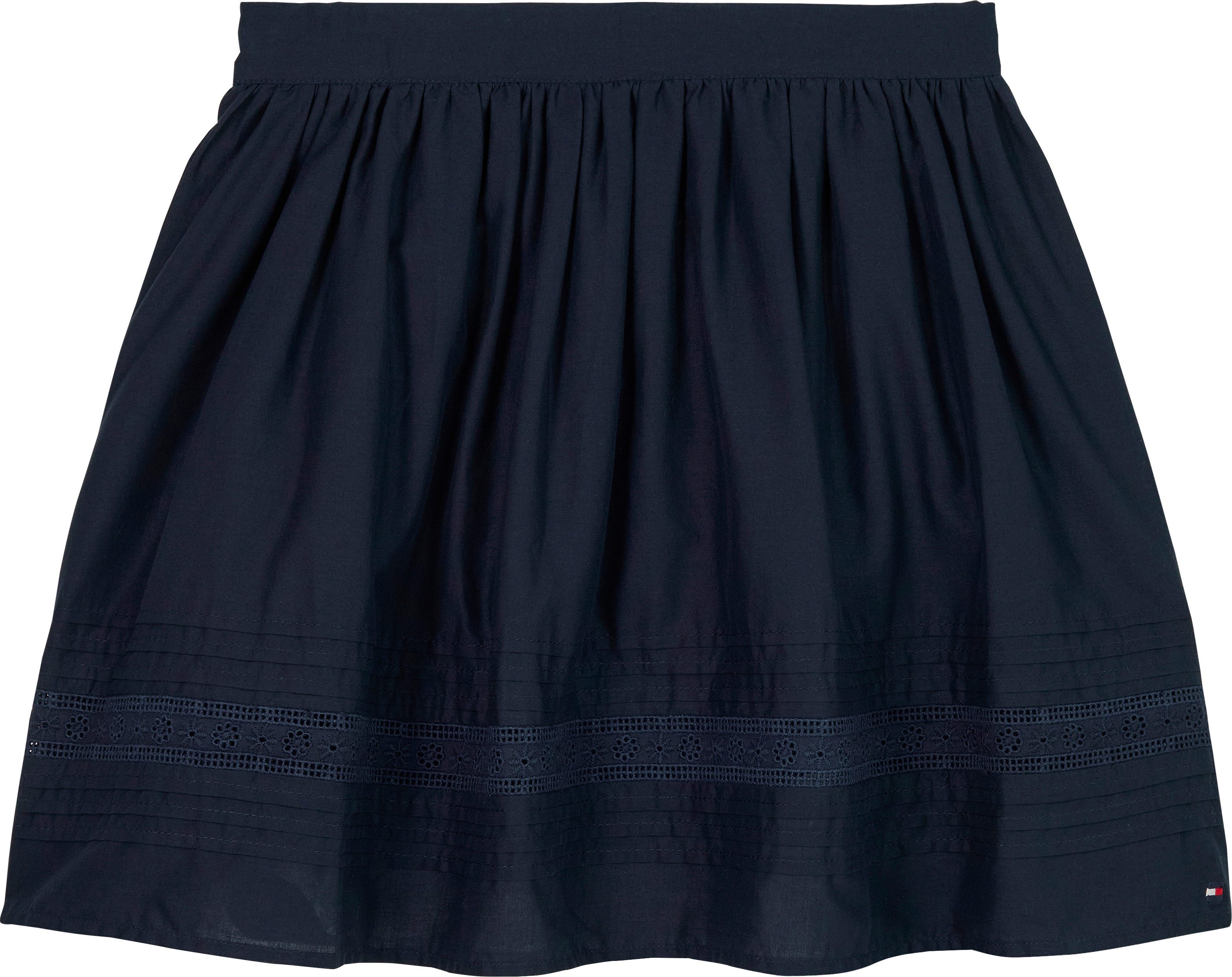 Tommy Hilfiger Geweven rok EMBROIDERED TAPE SKIRT voor kinderen tot 16 jaar, met borduursel