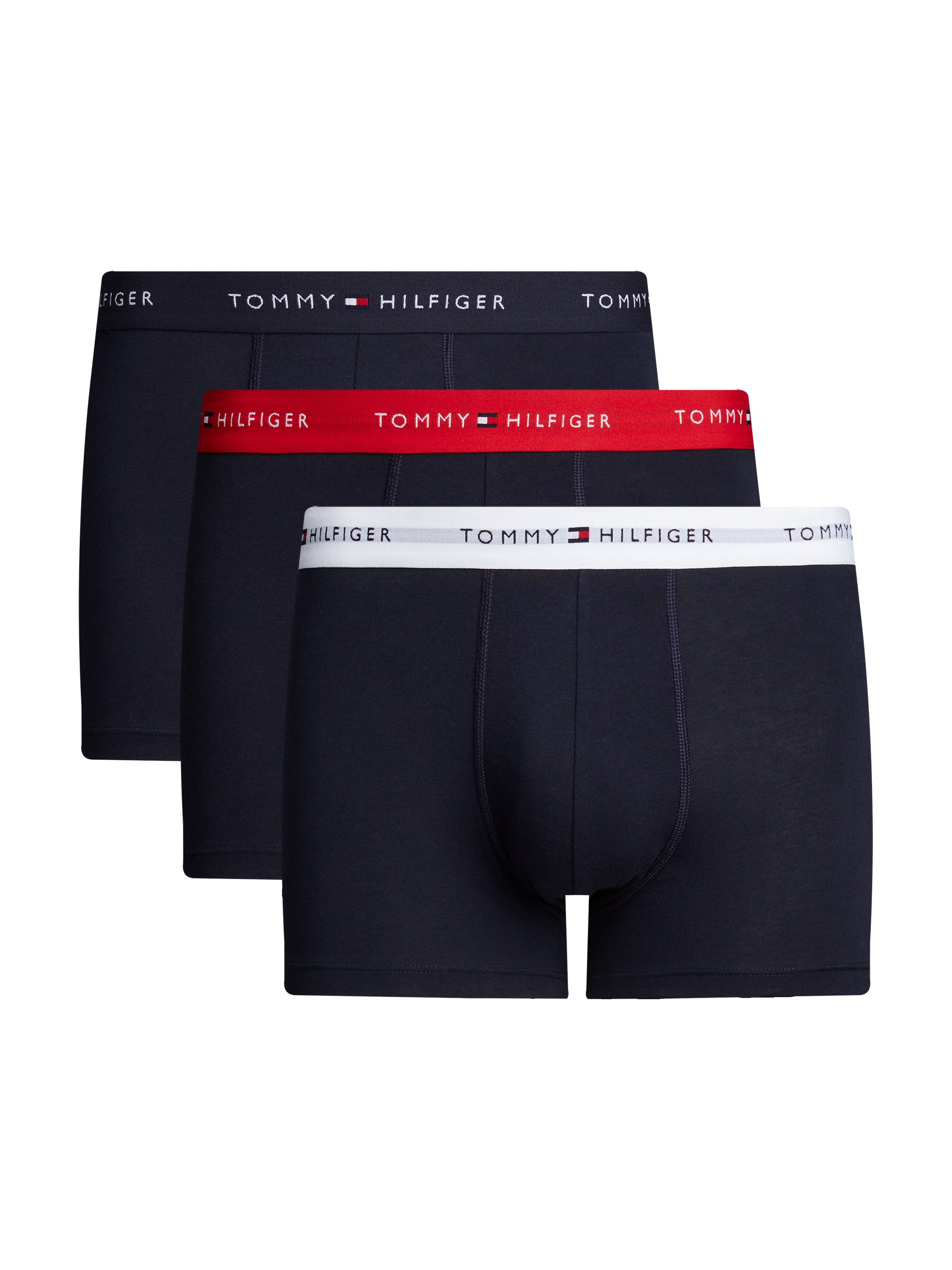 Tommy Hilfiger Underwear Boxershort 3P WB TRUNK met contrasterende logo-band (3 stuks)
