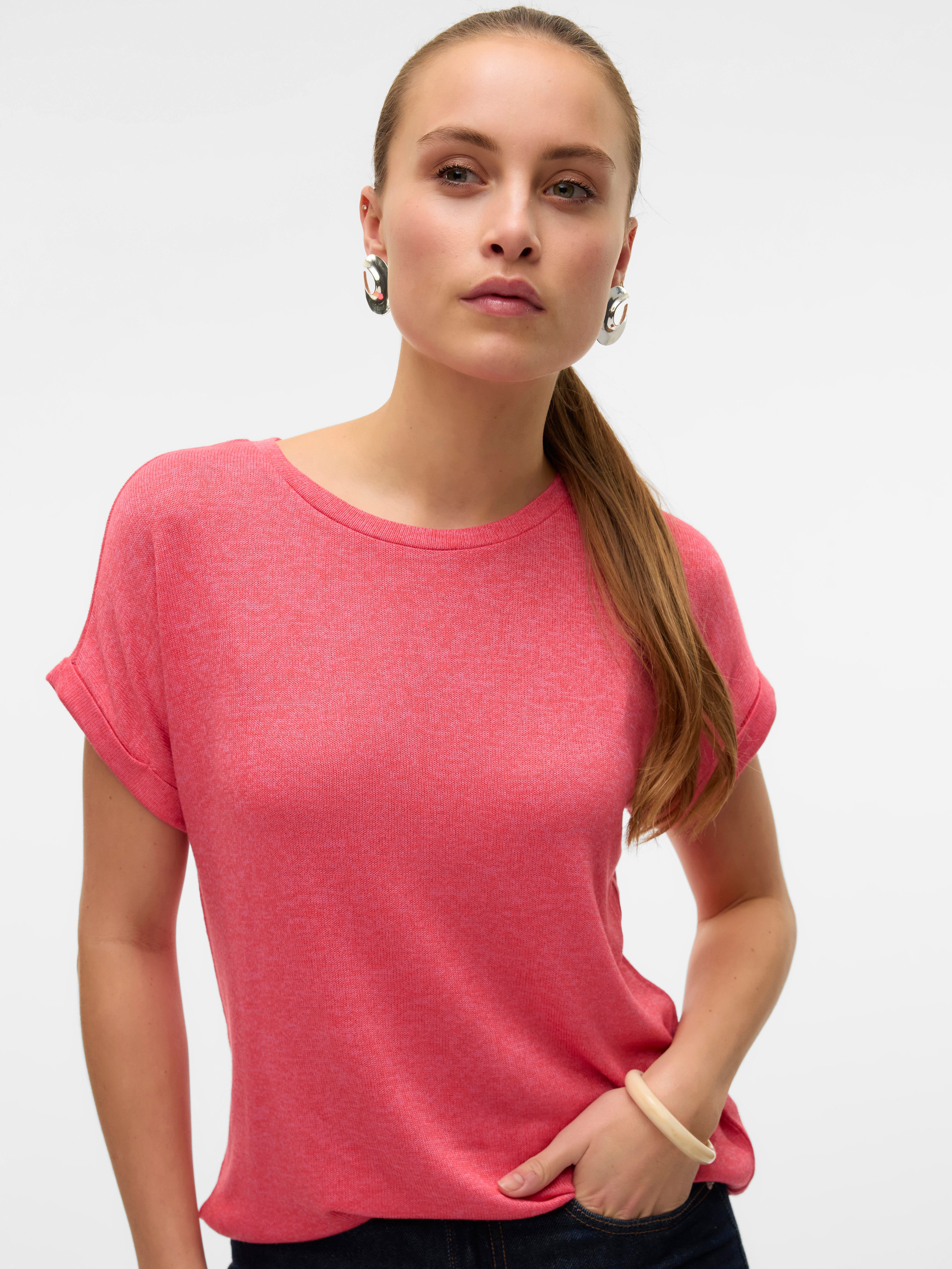 Vero Moda Trui met korte mouwen VMBRIANNA SS O-NECK PULLOVER BOO REP