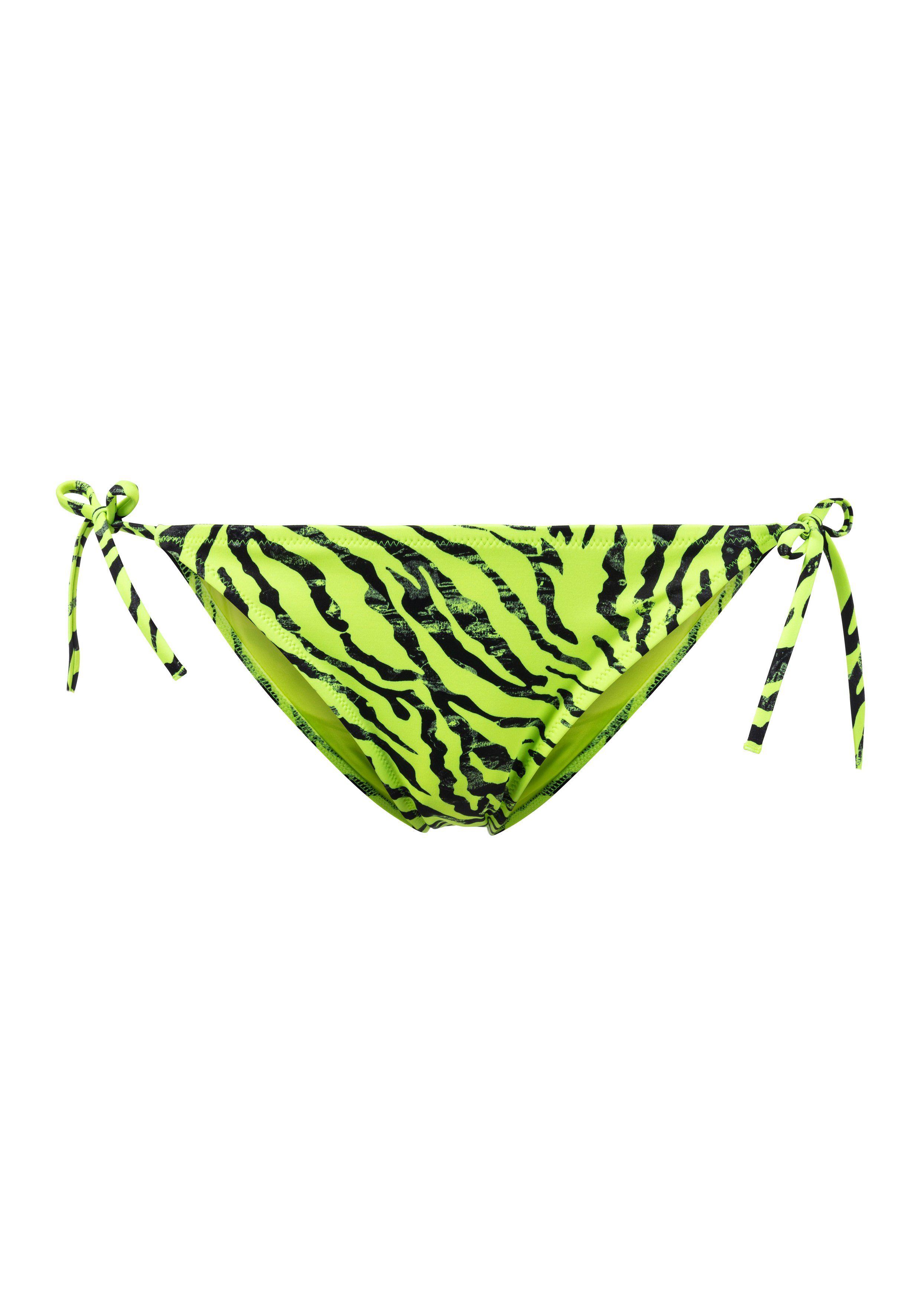 Calvin Klein Swimwear Bikinibroekje STRING SIDE TIE-PRINT dames bikinibroekjes maat XS (34) multicolor