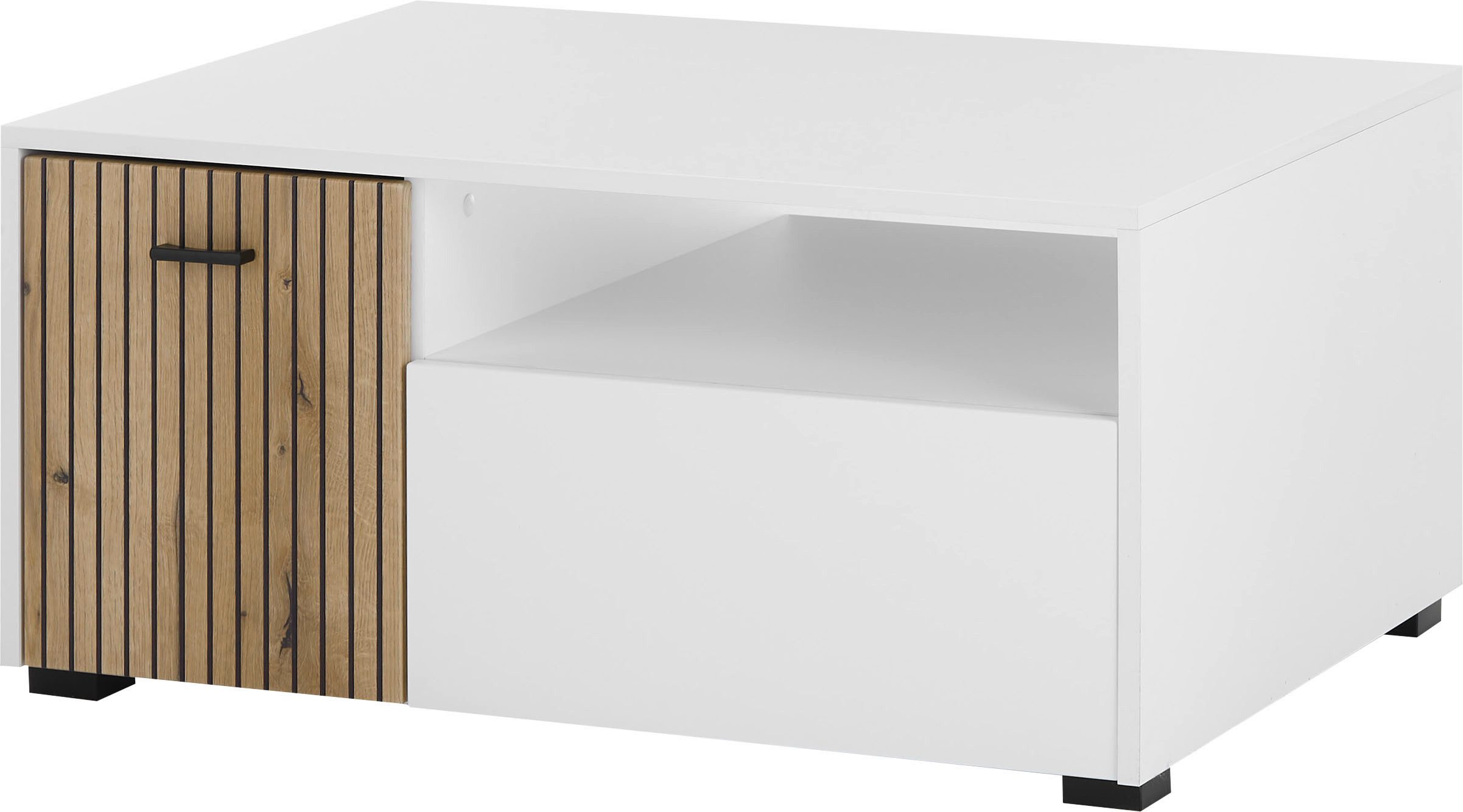 INOSIGN Salontafel Hudson in moderne trendkleur, handgrepen van metaal (zwart), breedte 90 cm