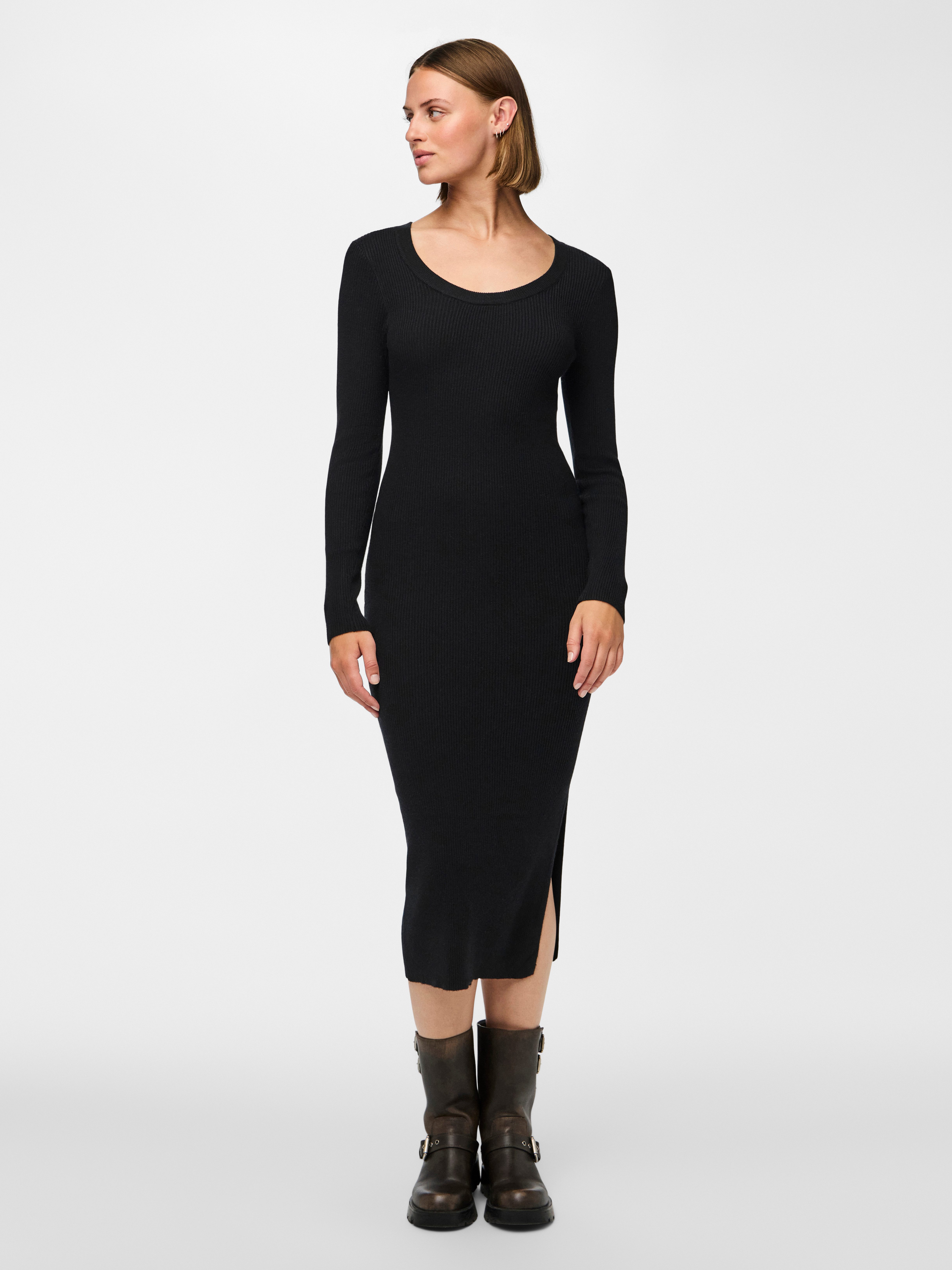 pieces Gebreide jurk PCMIRA LS KNIT DRESS NOOS BC