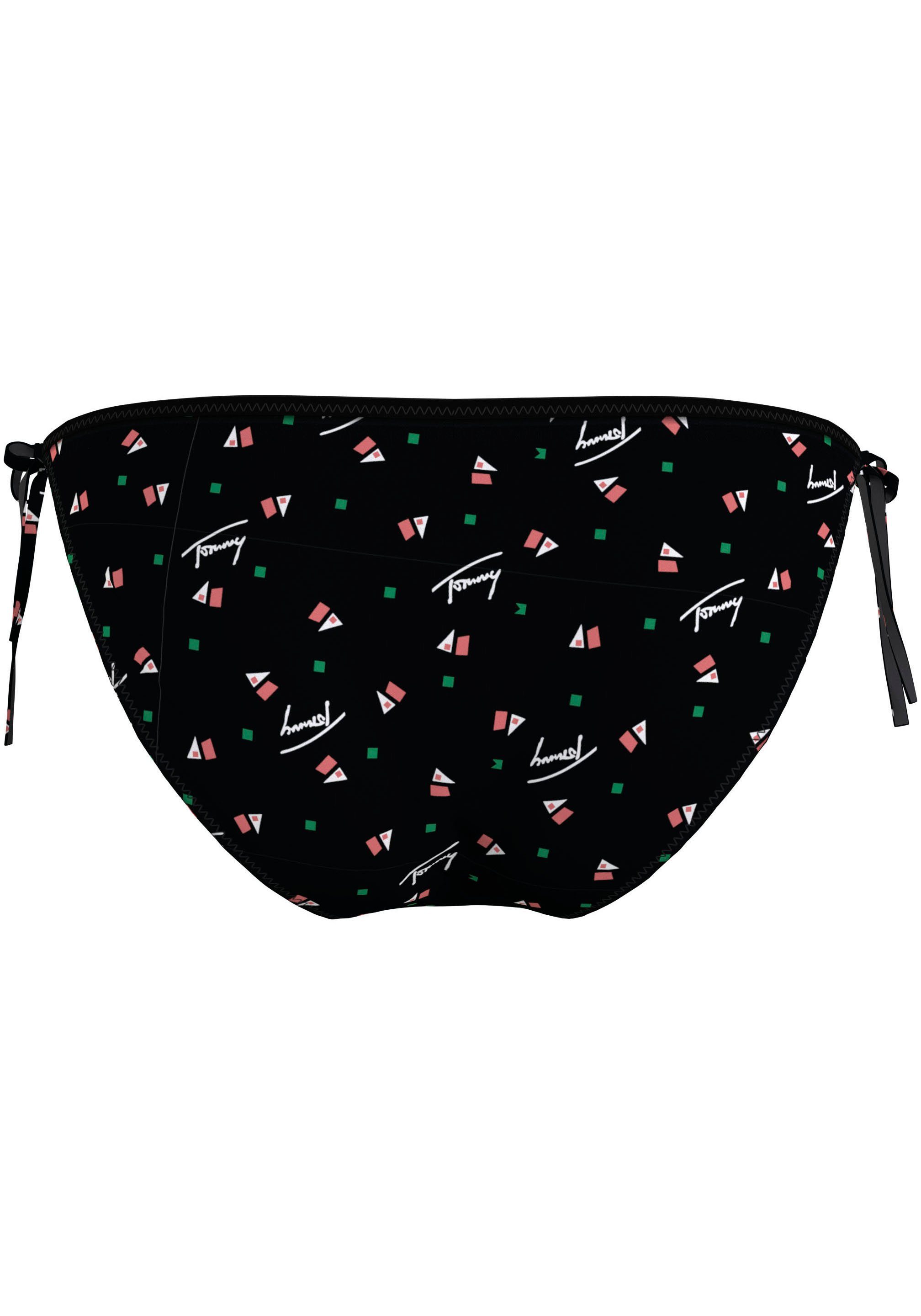 Tommy Hilfiger Swimwear Bikinibroekje STRING SIDE TIE PRINT met stijlvolle logo-opschriften