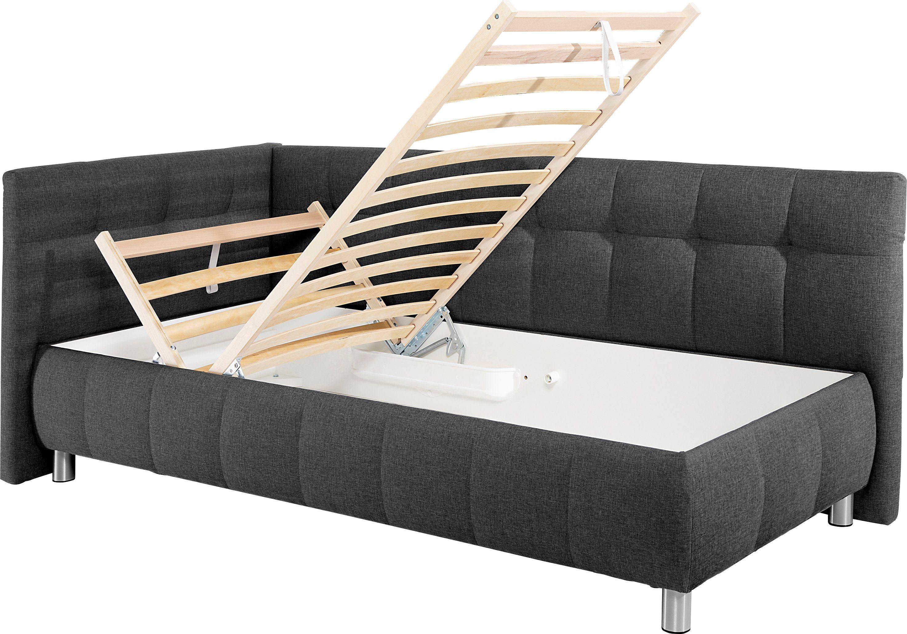 Maintal Bed Malea met bedkist, in 3 breedten, binnenvering- of bonell-matras ter keuze