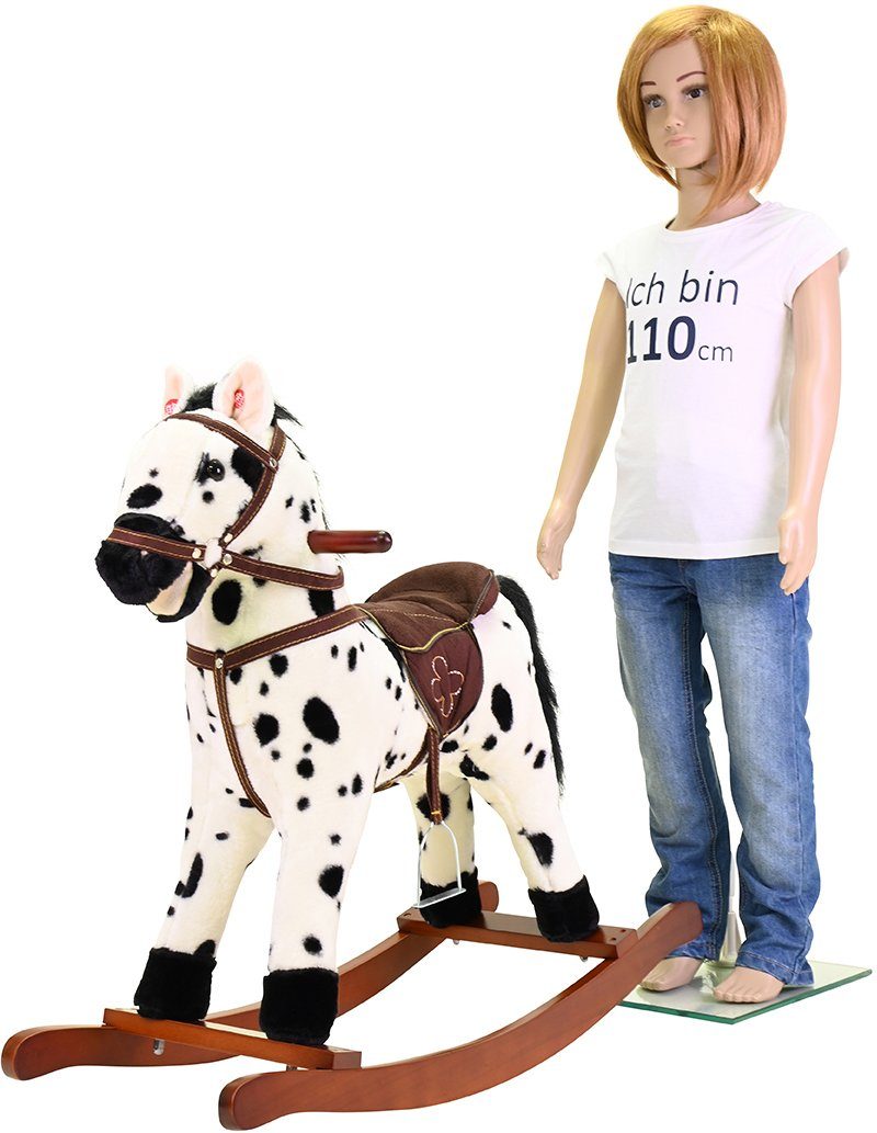 Knorrtoys® Hobbelpaard Appaloosa met geluidsfunctie