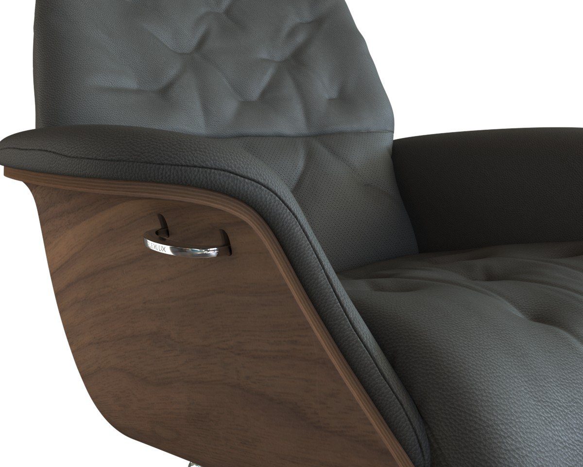FLEXLUX Relaxfauteuil Volden, functionele stoel, gestoffeerde stoel, armleuningen, TV-fauteuil
