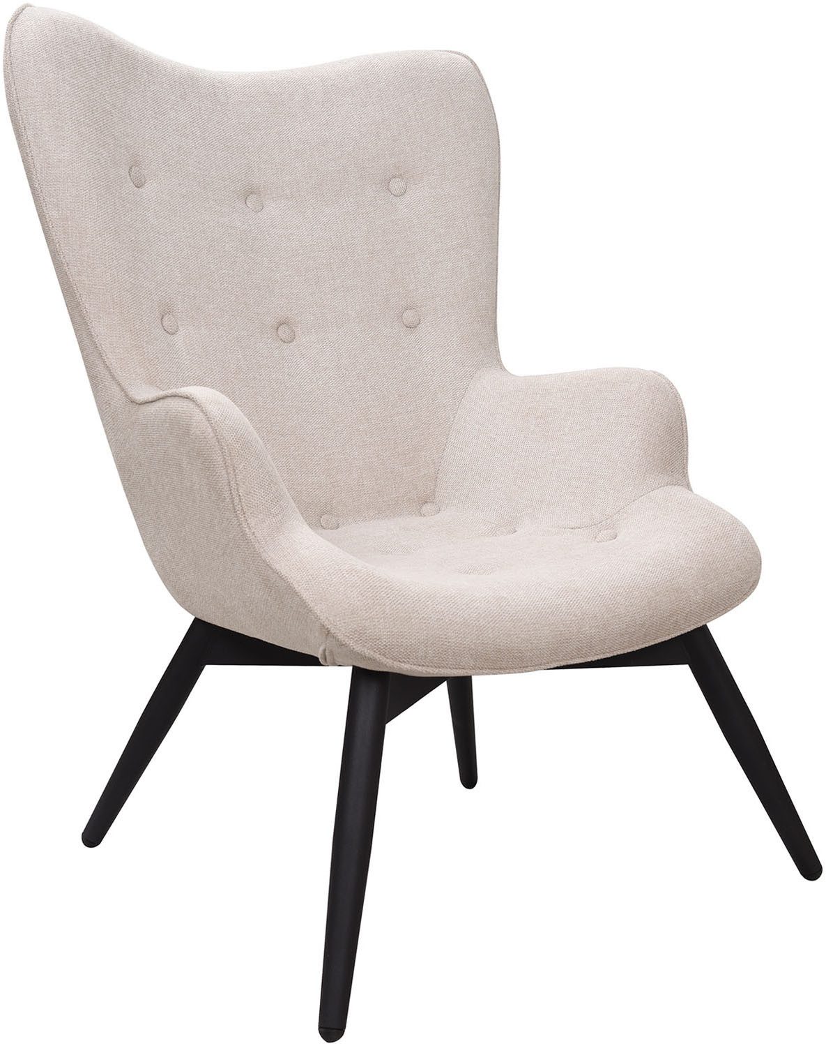 SalesFever Fauteuil Decoratieve knopen in de rugleuning (1 stuk)