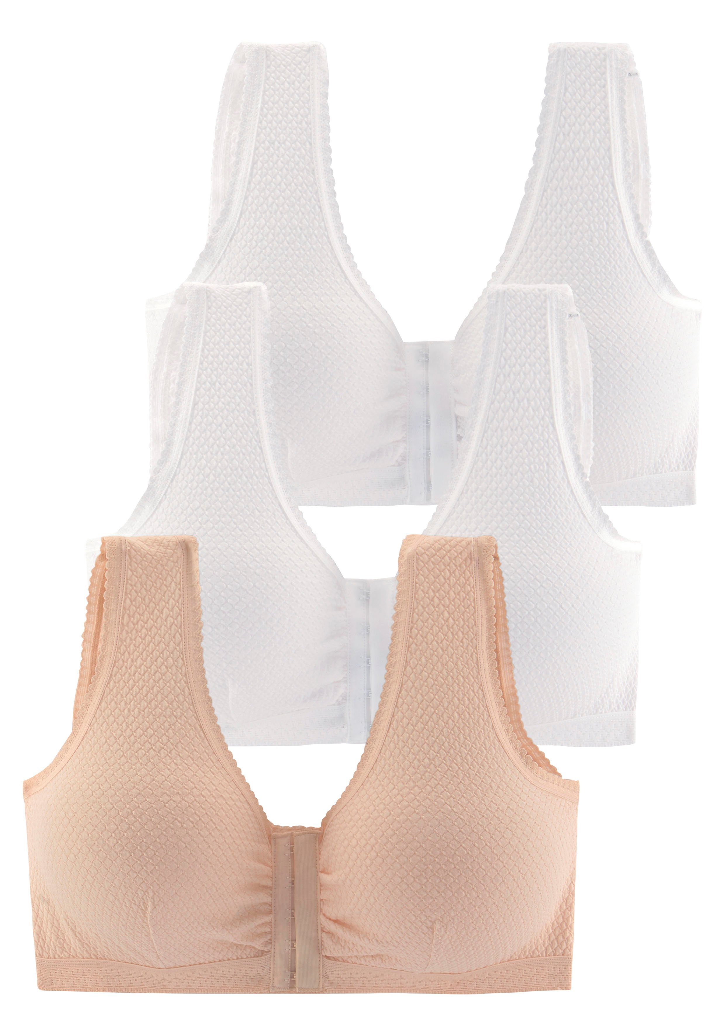 Petite fleur Soft-bh Comfort Day & Night Bra zonder beugels met sluiting aan de voorkant (Set van 3)