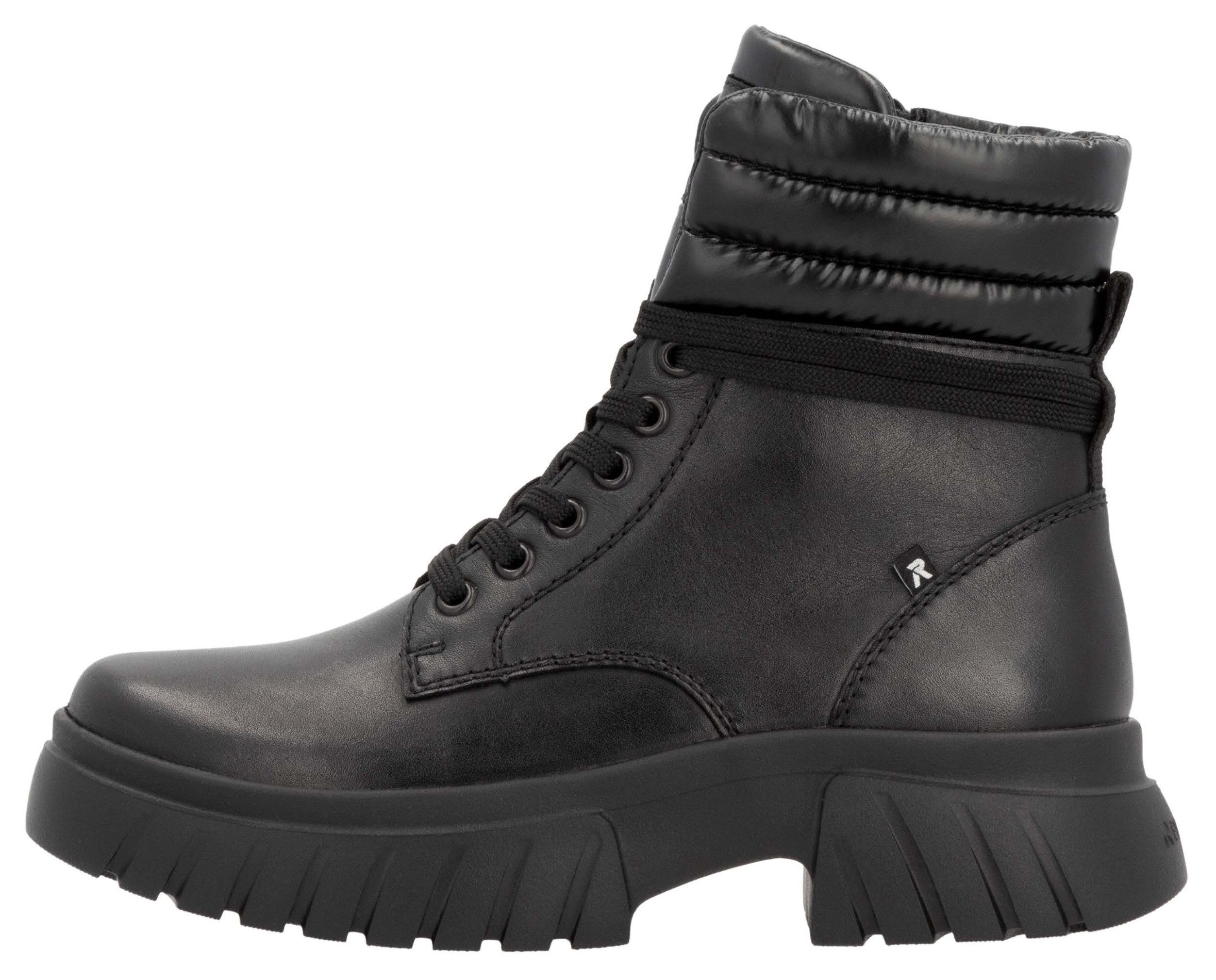 Rieker EVOLUTION Veterschoenen enkellaars, plateaulaarzen met schaptrandvering