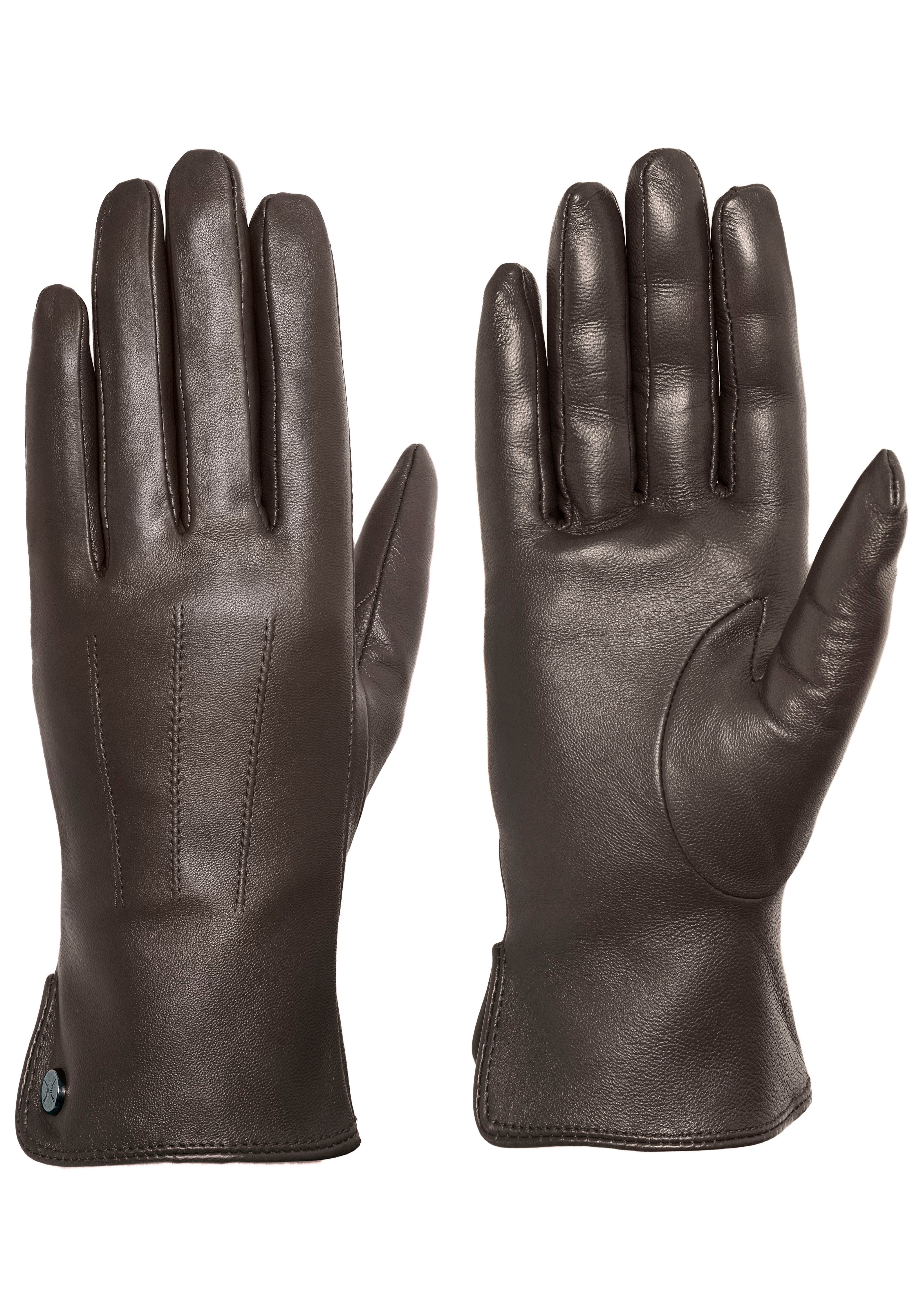 PEARLWOOD Leren handschoenen Zijslits voor comfortabel aantrekken