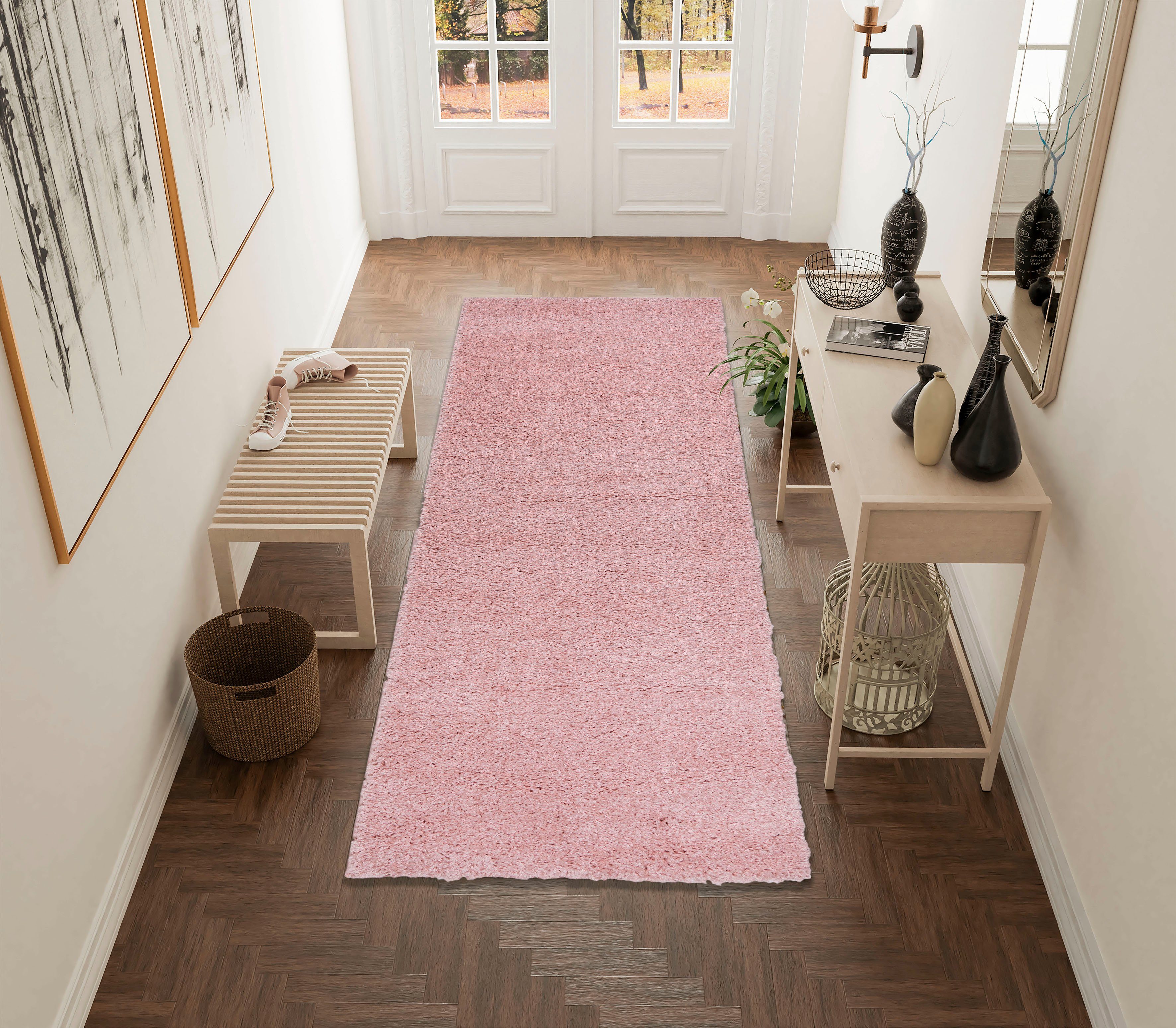 Bruno Banani Loper Shaggy Soft Loper, brug, geweven, unikleuren, bijzonder zacht