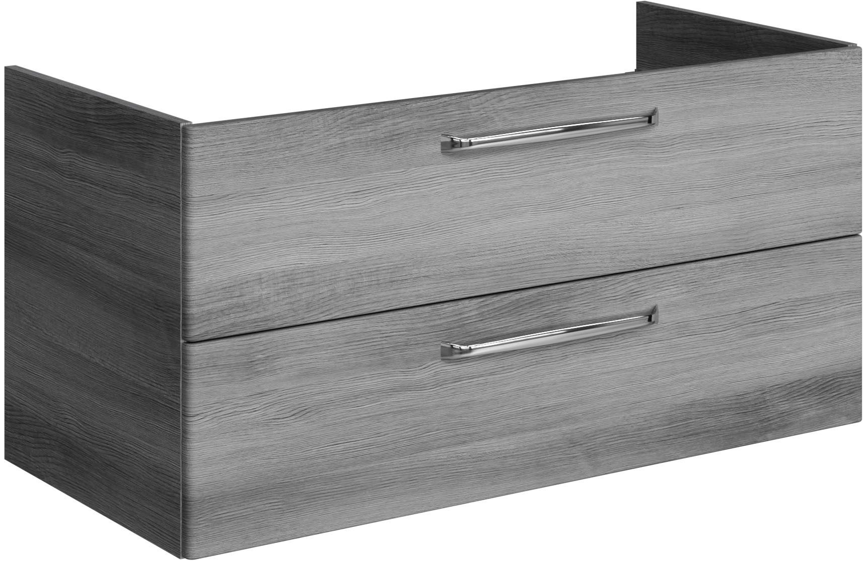 Saphir Badmeubelset Trentino 2-delig keramische wasbak, spiegelkast met LED-lamp Badkamermeubel-set 109cm breed, incl. deurdemper, 3 deuren, 2 lades (3 stuks)