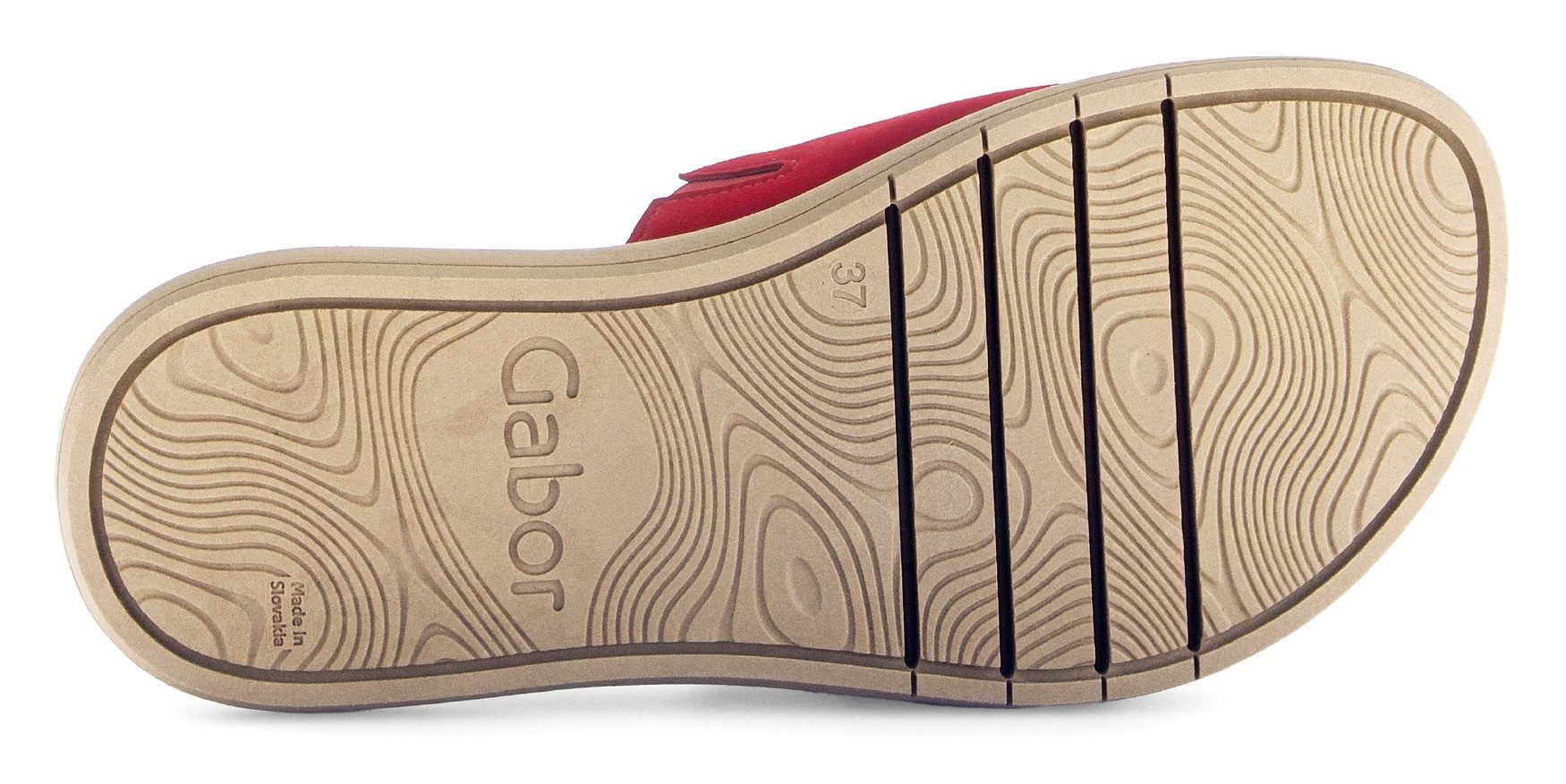 Gabor Slippers , plateau, zomerschoen, slippers met grote decoratieve gesp