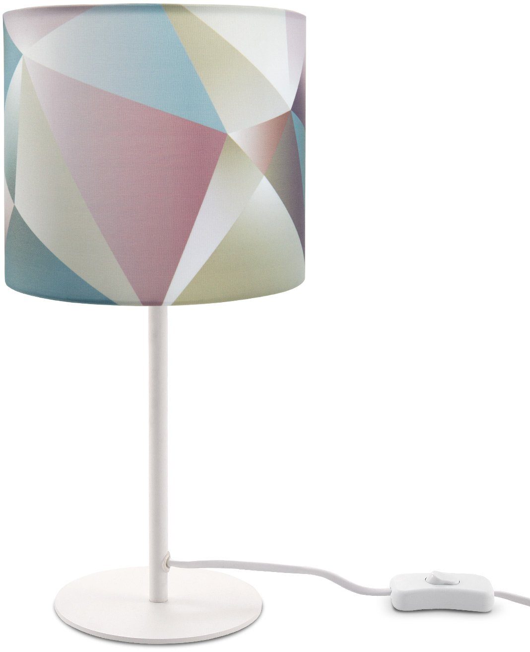 Paco Home Tafellamp Kosy 309 LED E14 lamp, voor woonkamer en slaapkamer, pastelkleuren, decor