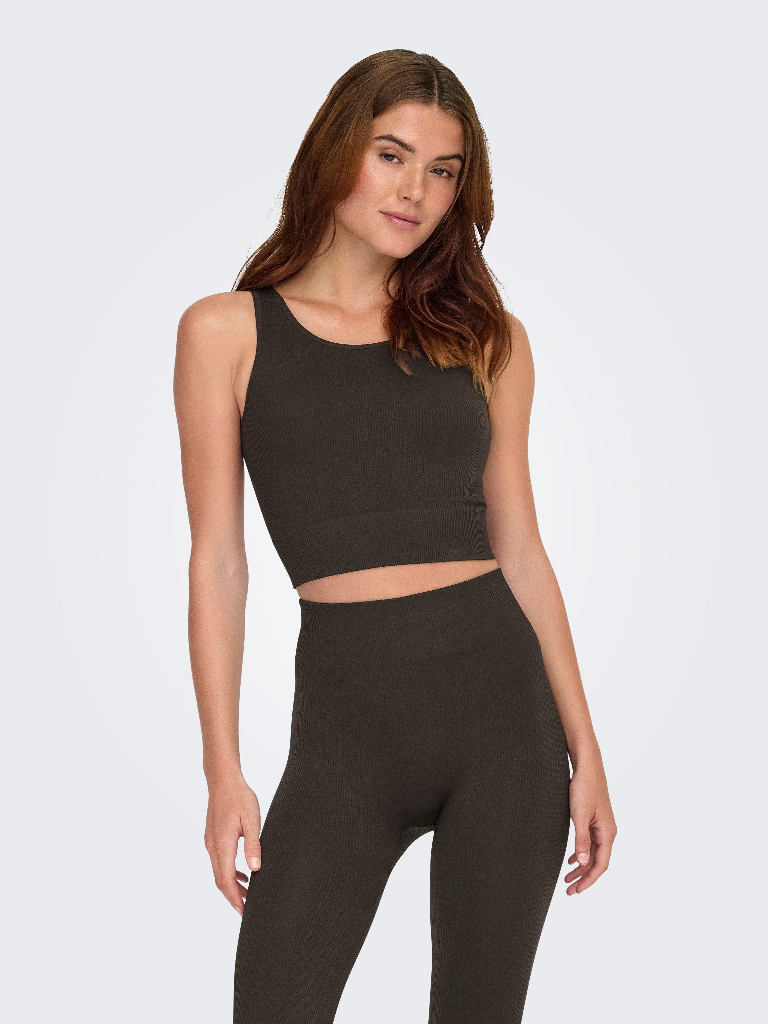 Only Play Trainingstop ONPJAIA LIFE Cropped fit, in fijne ribstructuur