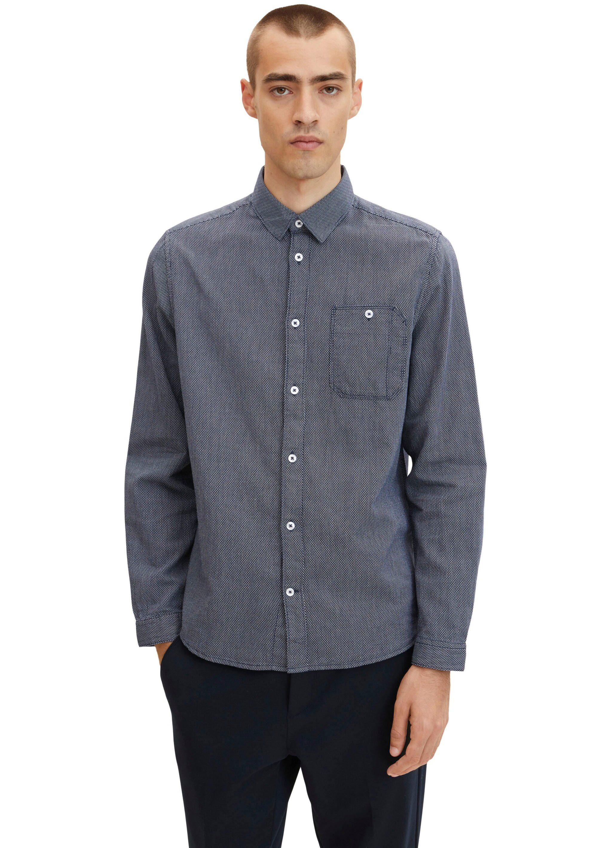 Tom Tailor Overhemd met lange mouwen heren overhemden maat S blauw