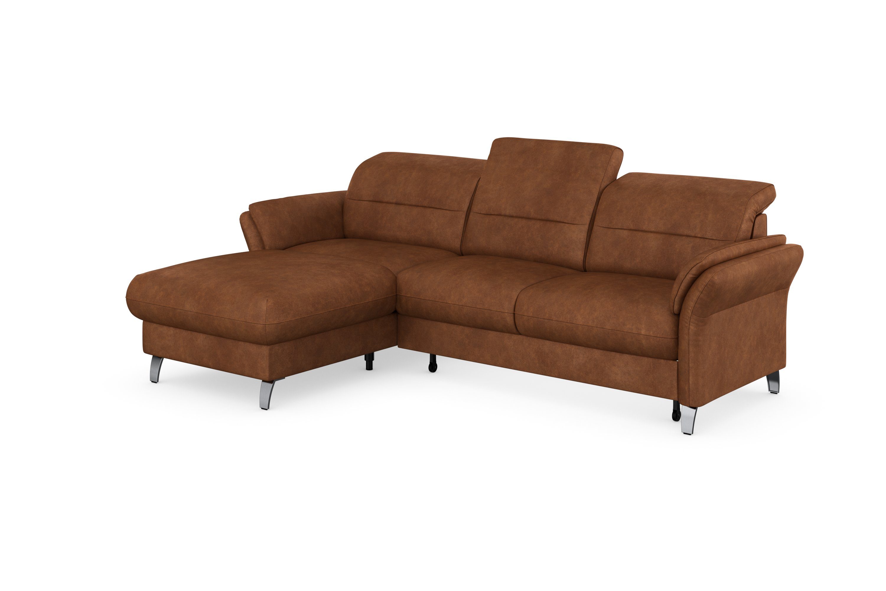 sit&more Hoekbank Grenoble L-vorm met bonnellvering optioneel met bedfunctie, bedlade, arm- en hoofdsteunverstelling