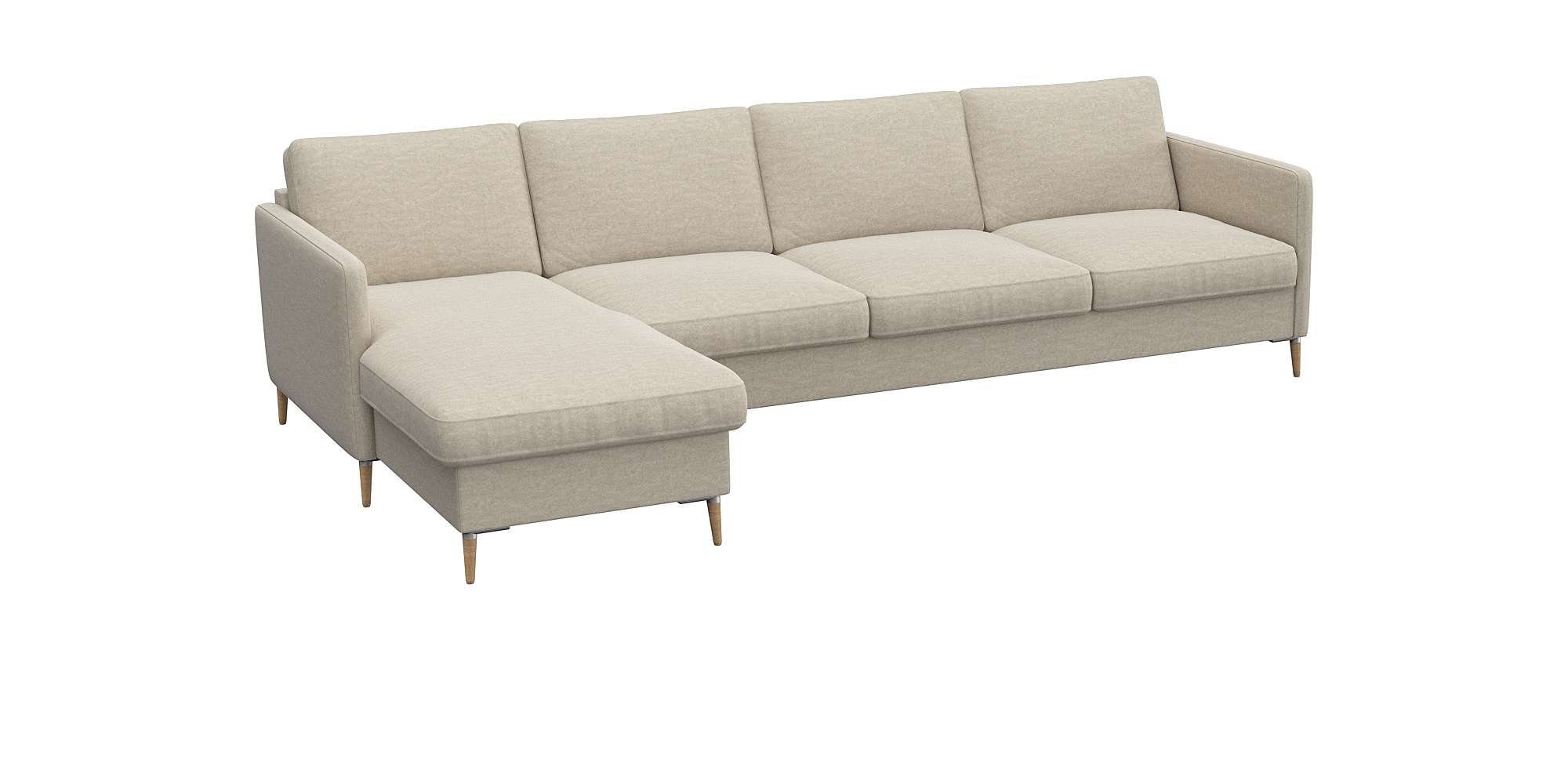 FLEXLUX Hoekbank Fiore, super zitcomfort door koudschuim in de zitting, L-vorm