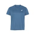 asics runningshirt core short sleeve top blauw