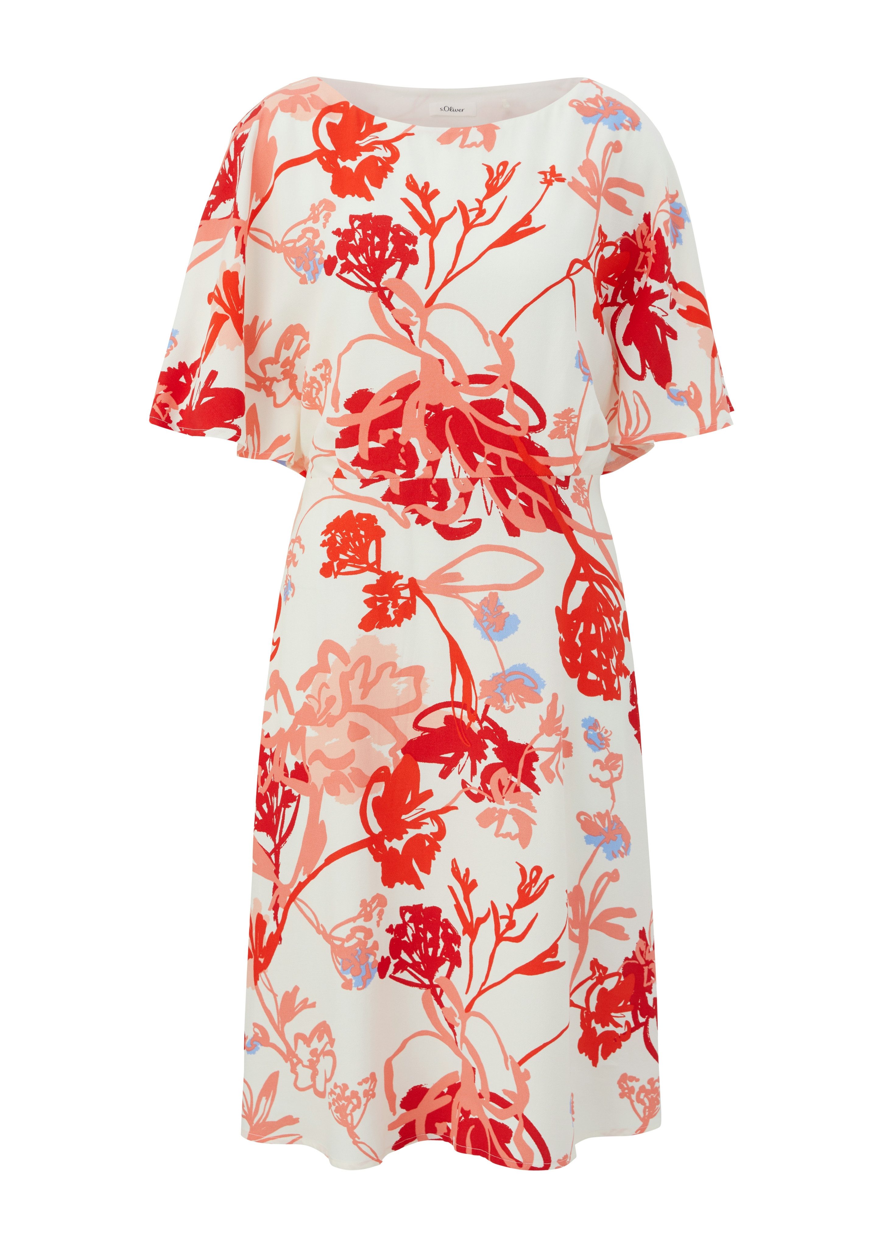s.Oliver BLACK LABEL Midi-jurk met print all-over