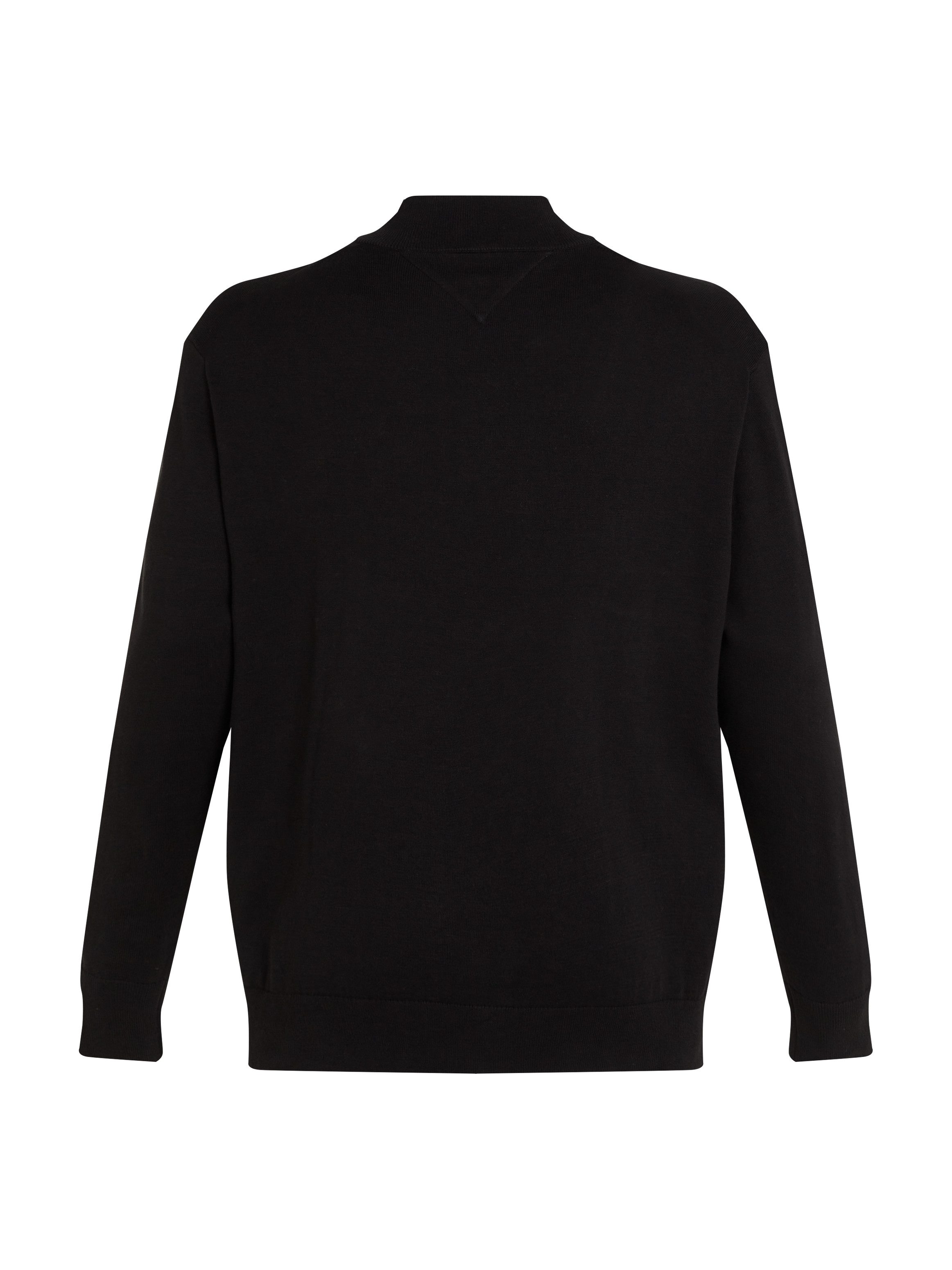 Tommy Hilfiger Trui met staande kraag BT-ESSENTIAL COTTON ZIP MOCK-B