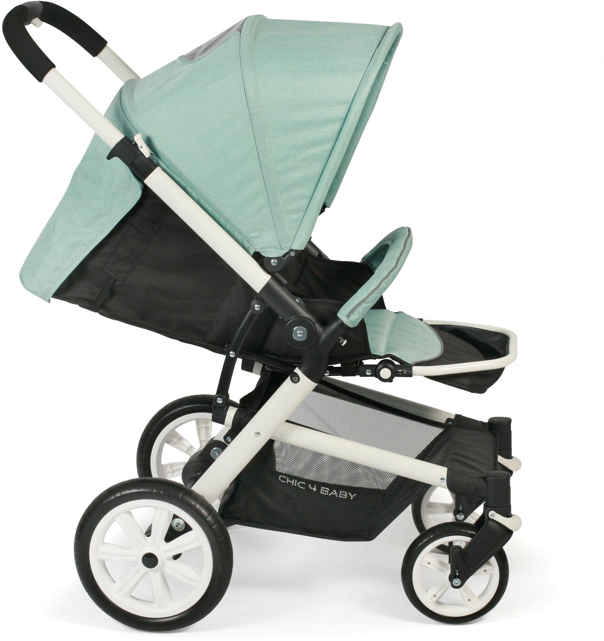 CHIC4BABY Sport-kinderwagen Boomer, mint met zwenkbare en vergrendelbare voorwielen